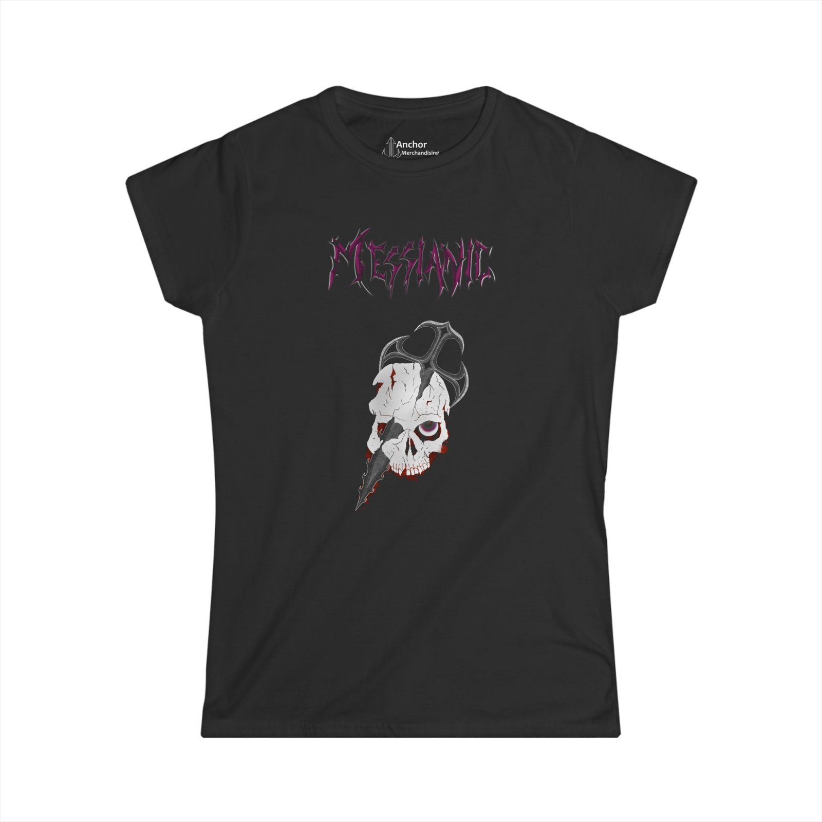 Messianic Skull Logo Women's Short Sleeve Tshirt (2-Sided)
