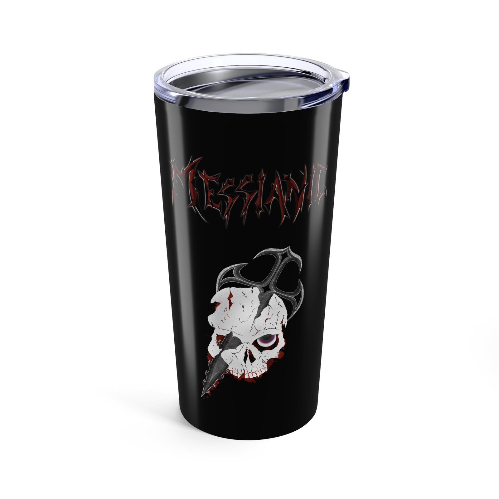 Messianic Skull Red Logo 20oz Stainless Steel Tumbler