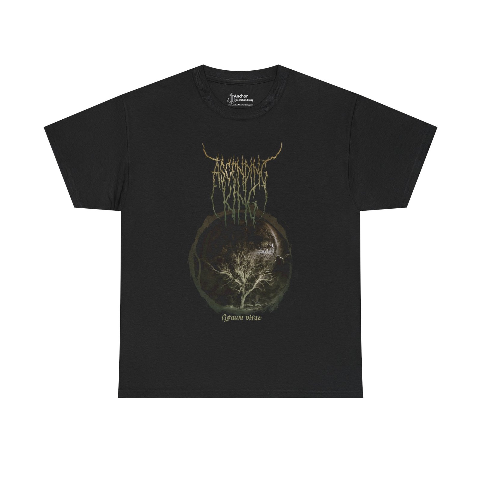 Ascending King - Lignus Vitae Black Short Sleeve Tshirt (2-Sided)