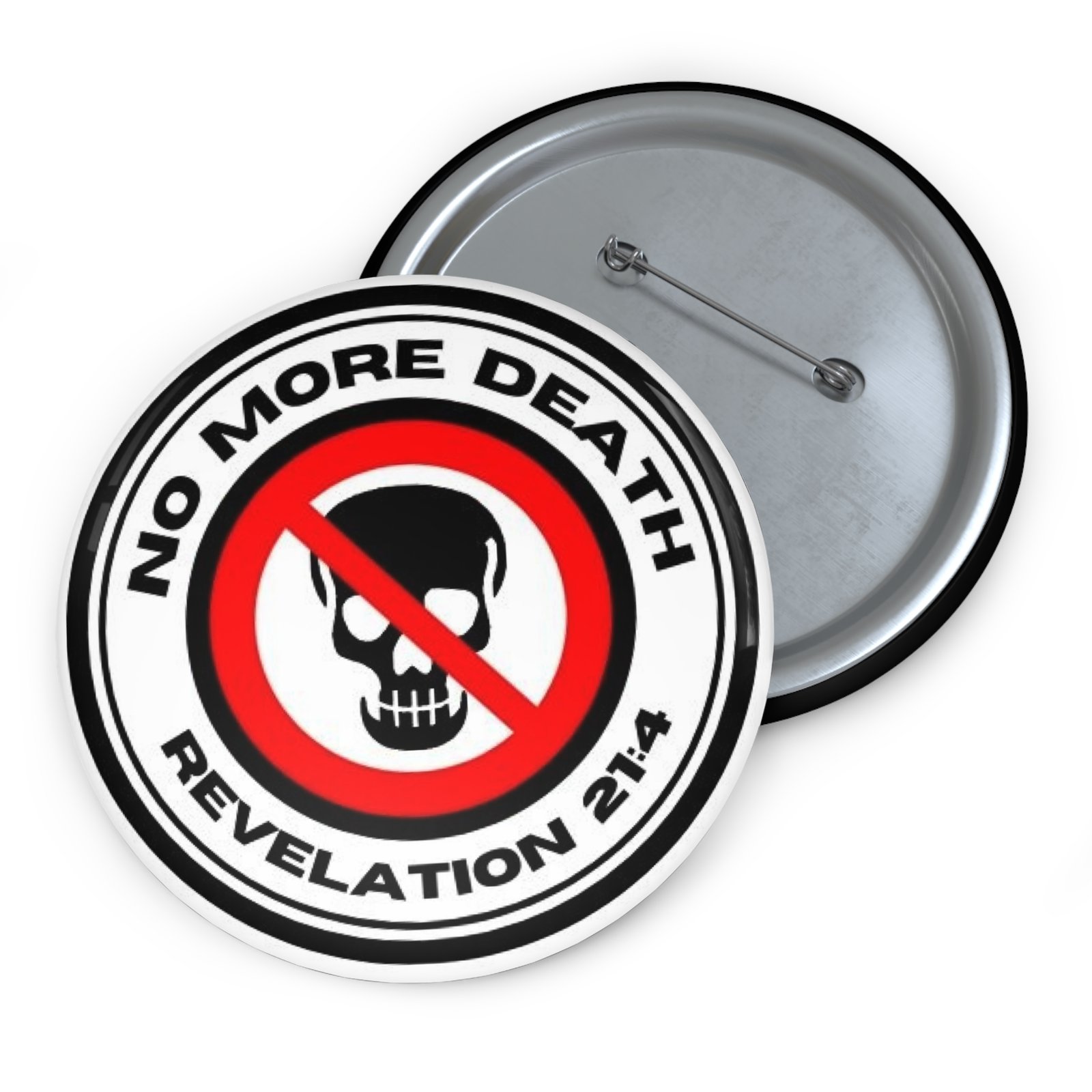 No More Death Logo Pin Buttons
