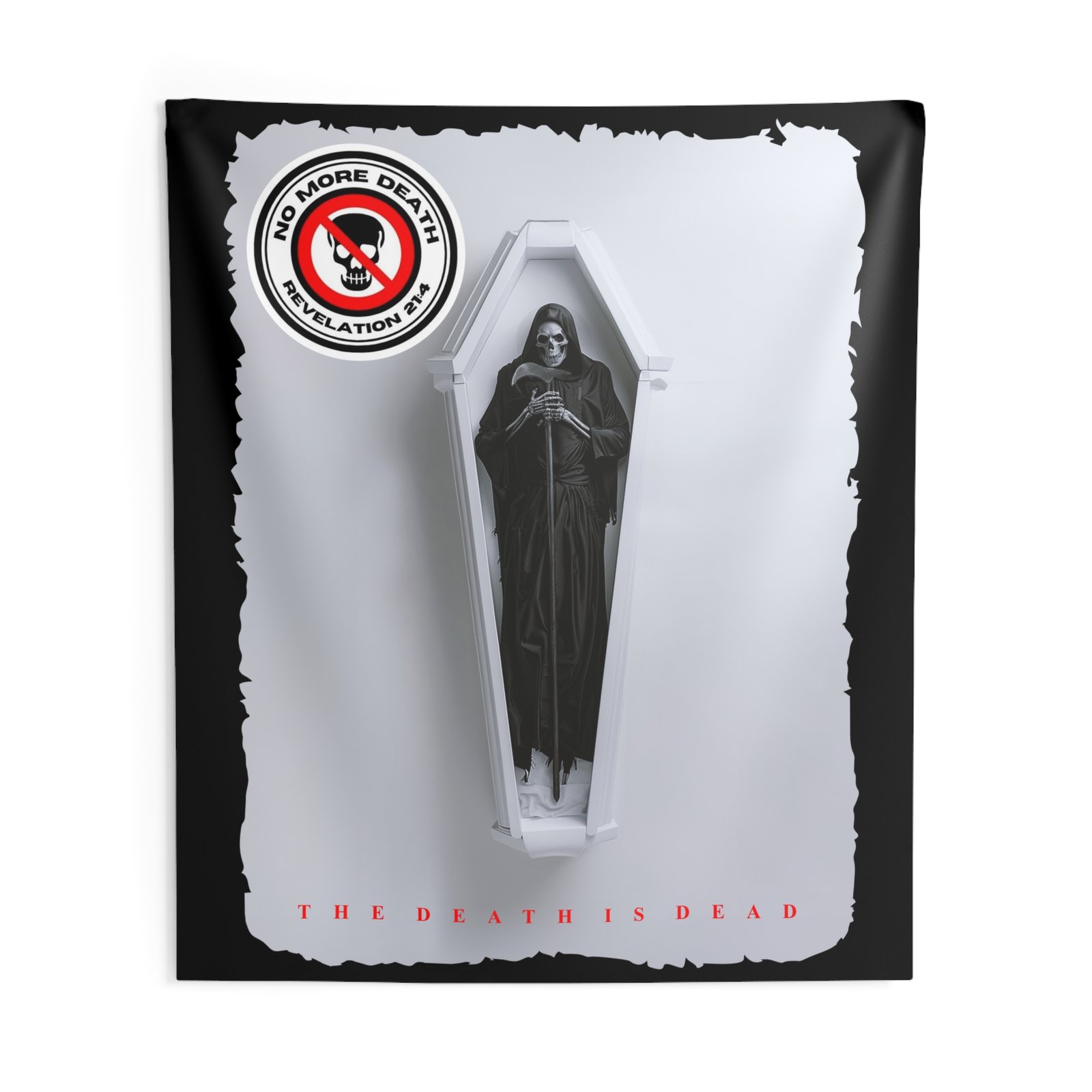 No More Death - The Death Is Dead Indoor Wall Tapestries