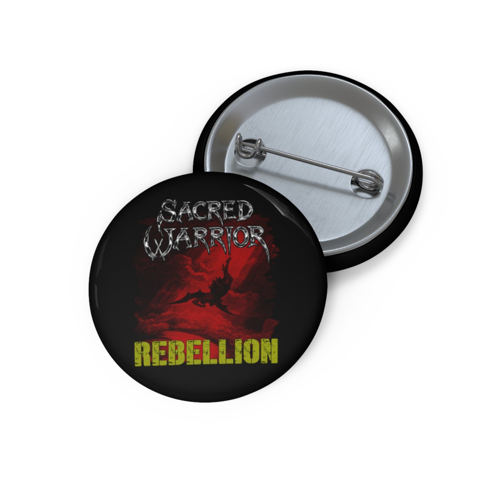 Sacred Warrior - Rebellion (2025) Pin Buttons