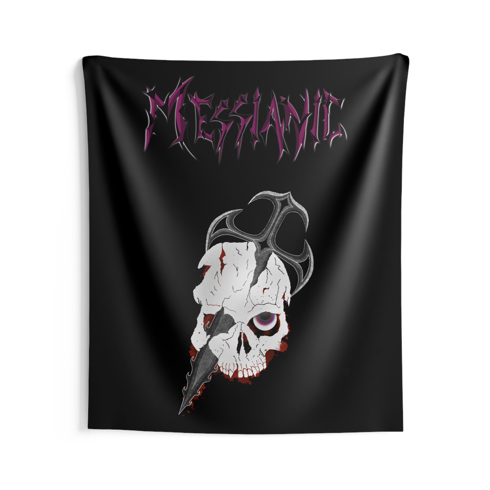 Messianic Skull Logo Indoor Wall Tapestries