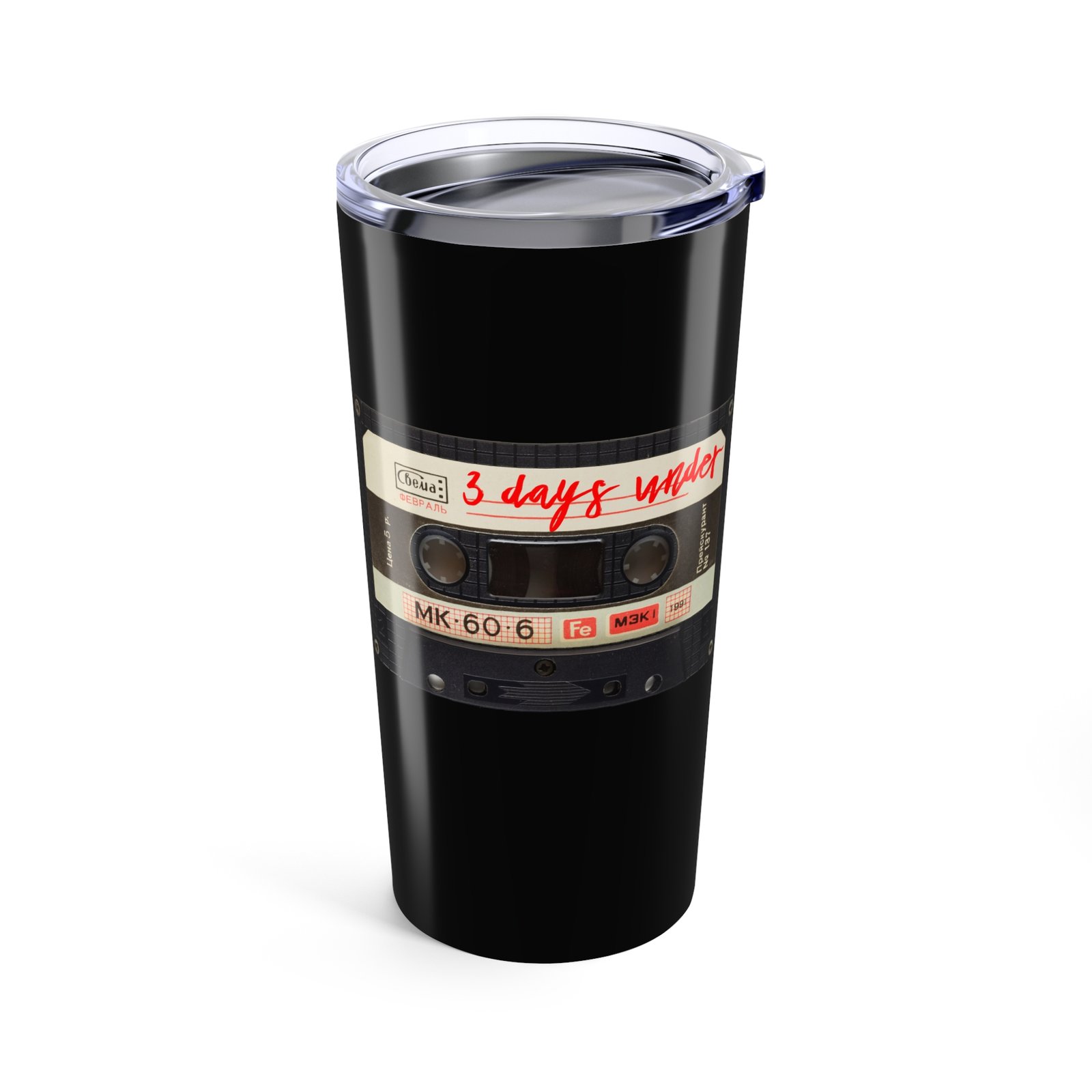 3 Days Under Cassette 20oz Stainless Steel Tumbler