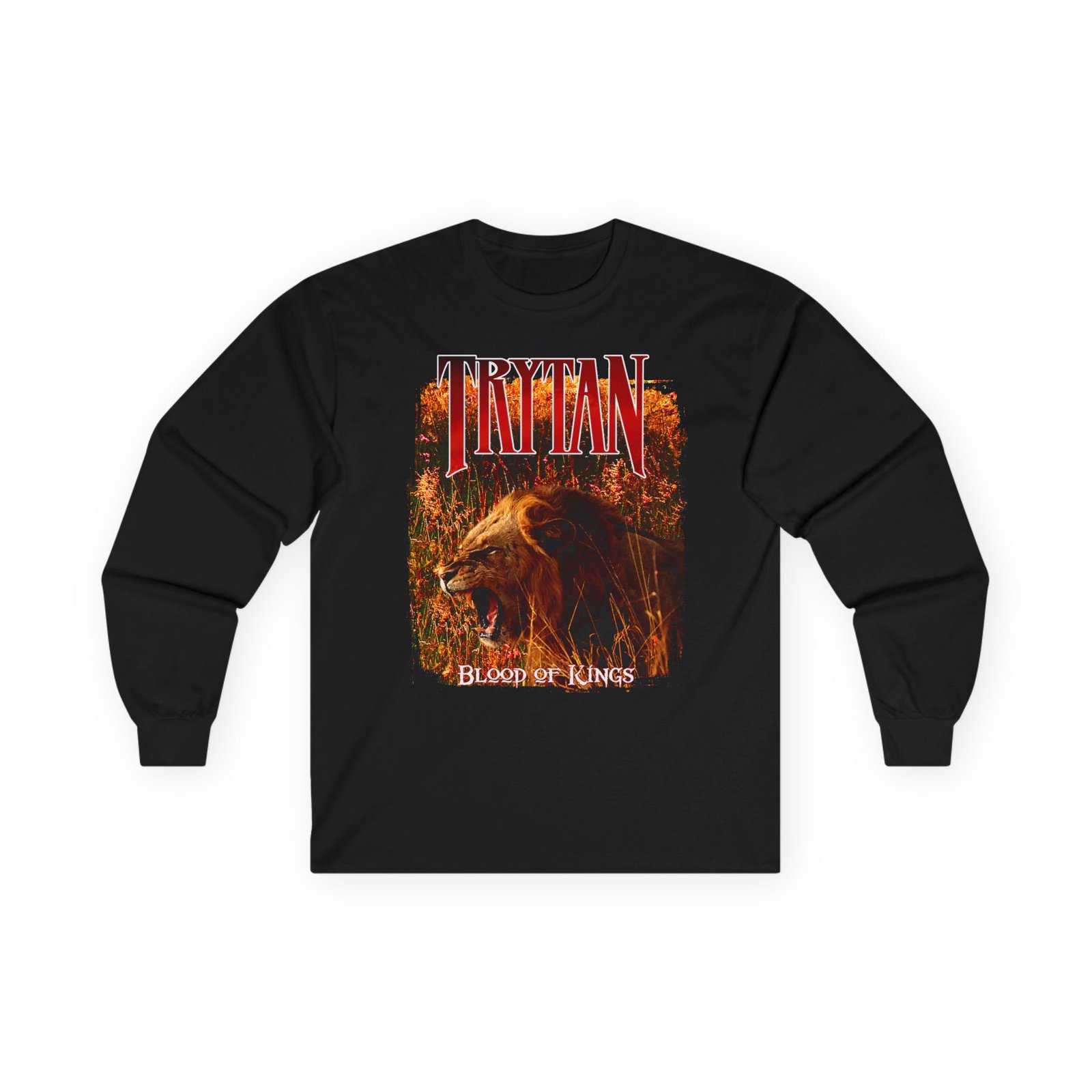 Trytan - Blood Of Kings Lion Long Sleeve Tshirt (2-Sided)