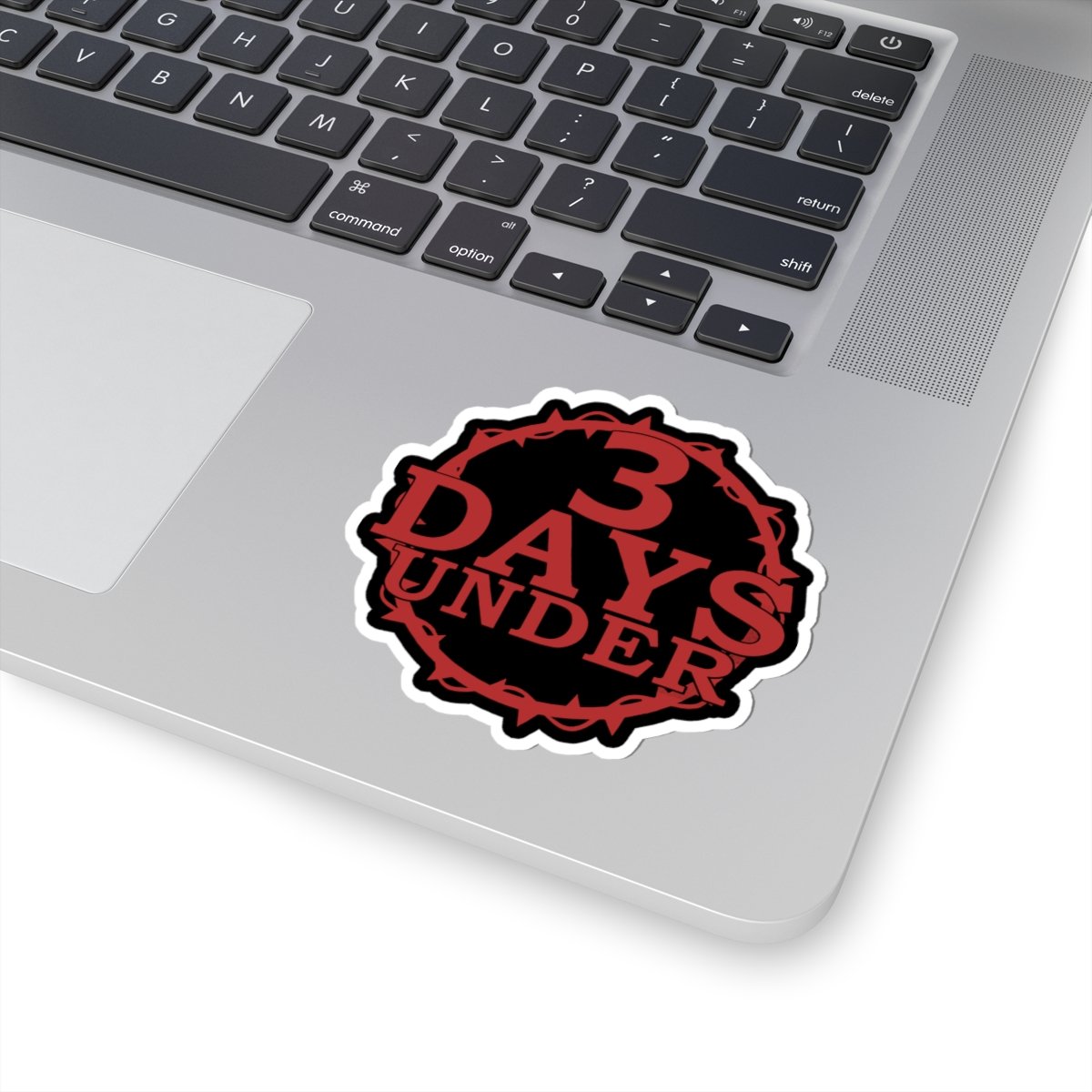 3 Days Under Logo Die Cut Stickers - Image 8