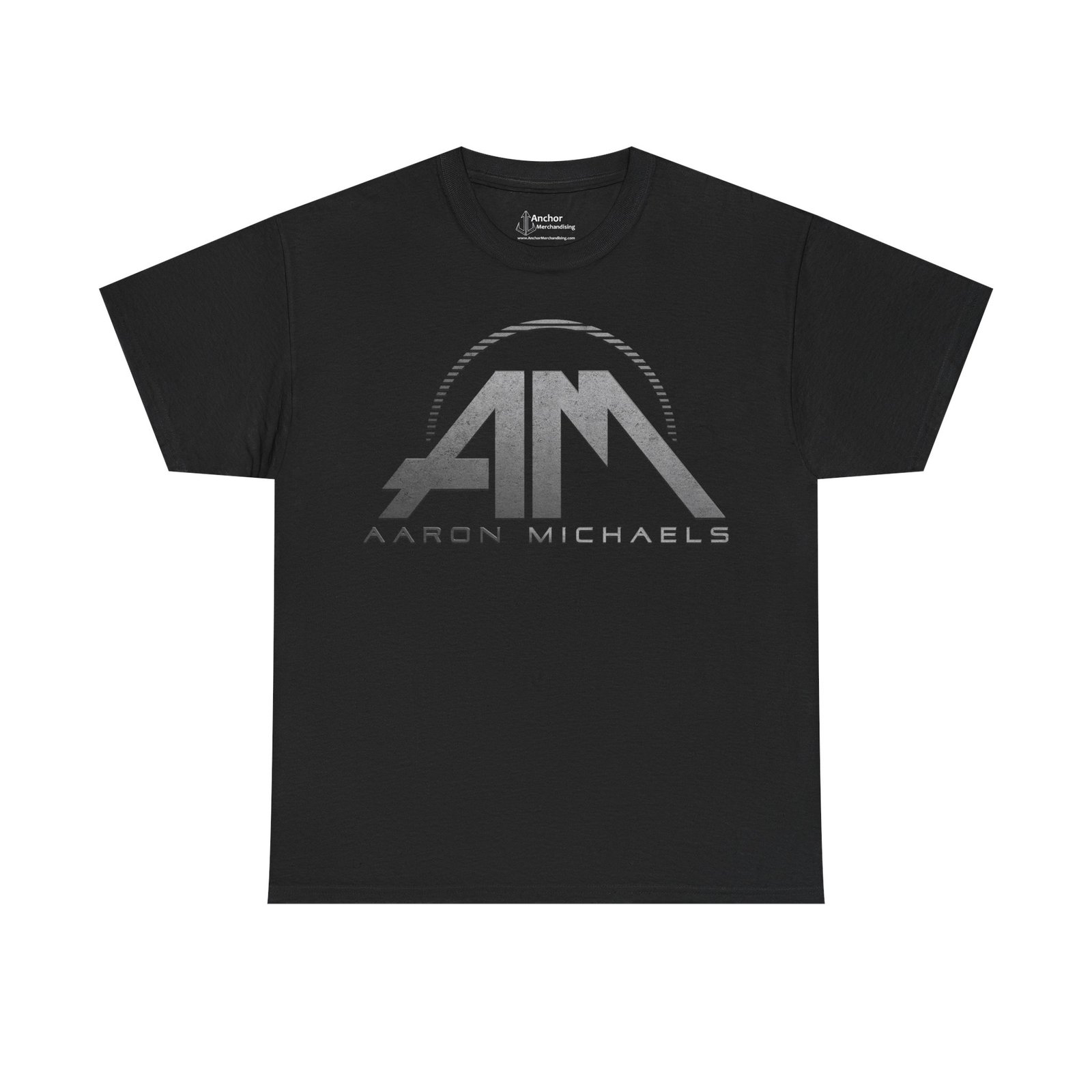 Aaron Michaels AM Grey Logo Short Sleeve T-shirt