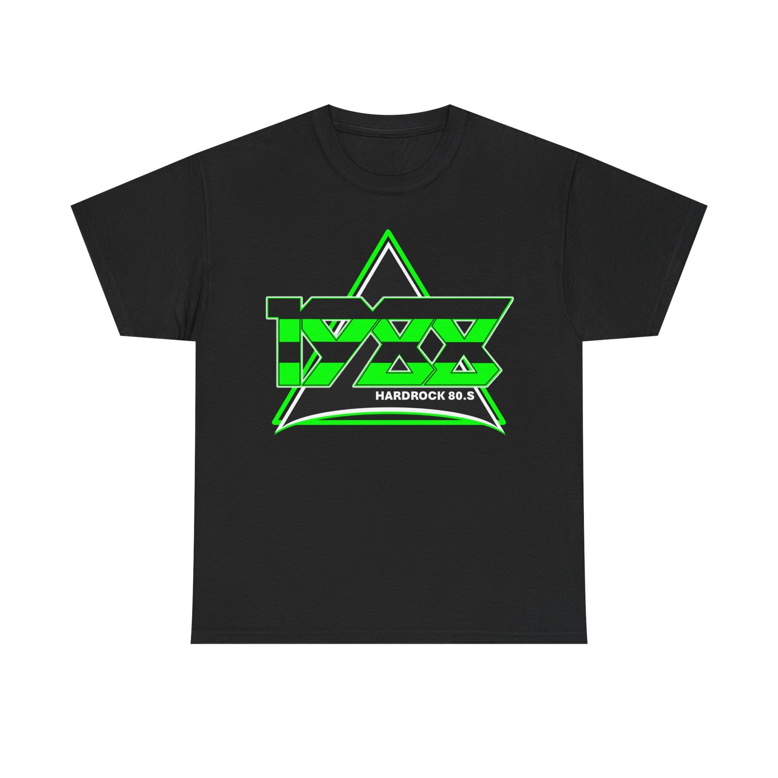 1988 Green Stryped Logo Short Sleeve Tshirt