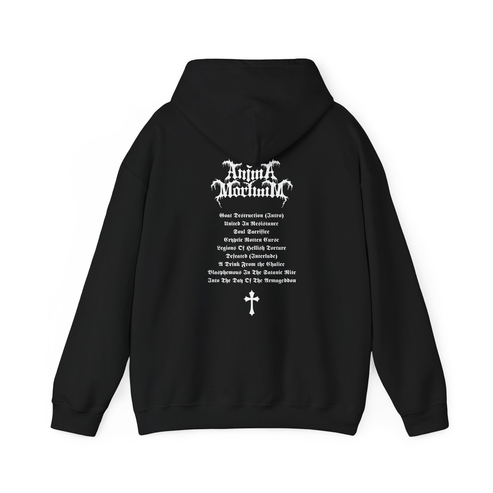 Anima Mortuum - Goat Destruction Pullover Hooded Sweatshirt (2-Sided) - Image 2