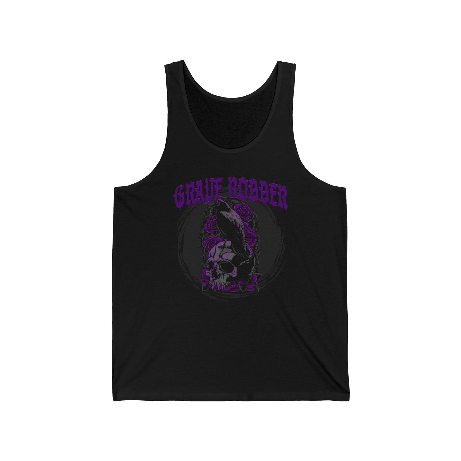 Grave Robber - Black Roses Jersey Tank Top (2-Sided)