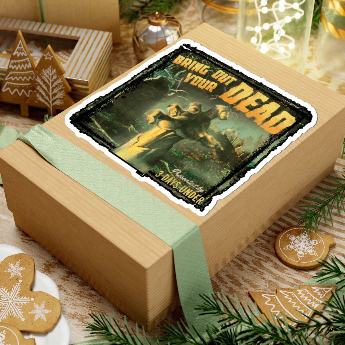 3 Days Under Logo Die Cut Stickers - Image 3