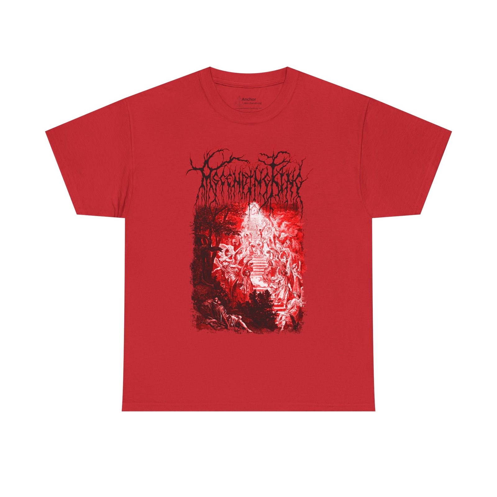 Ascending King - Jacob Dark Red Short Sleeve Tshirt