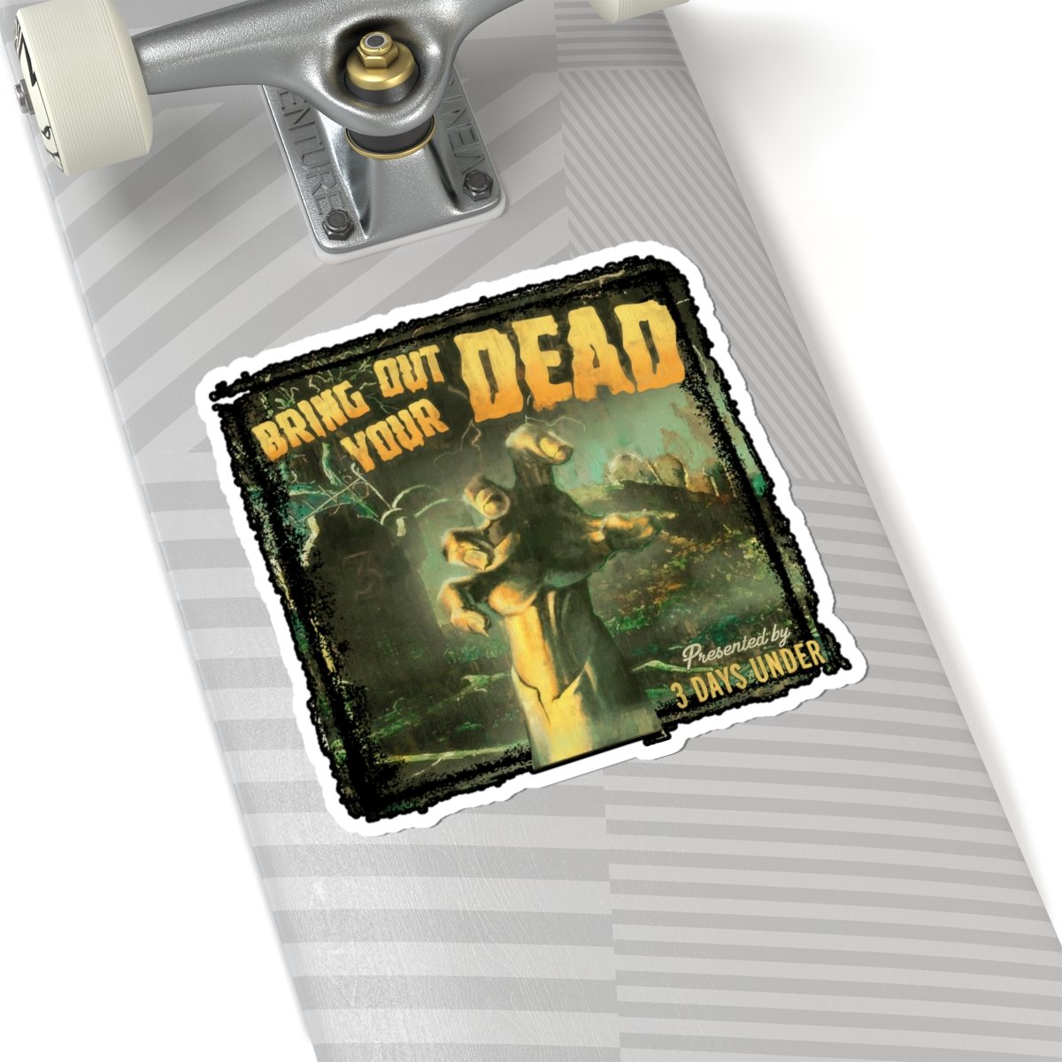 3 Days Under Logo Die Cut Stickers