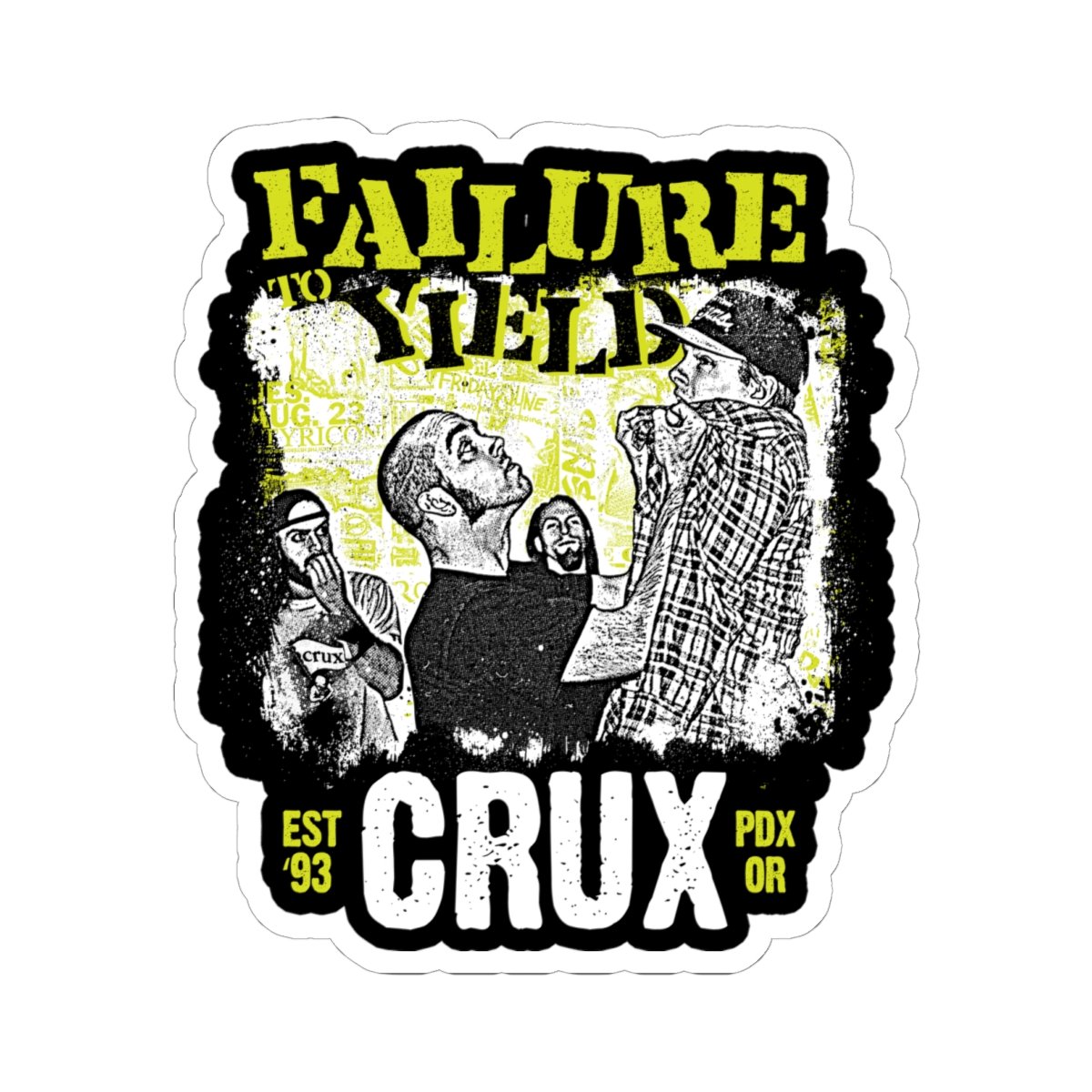 Crux - Failure To Yield Die Cut Stickers - Image 2