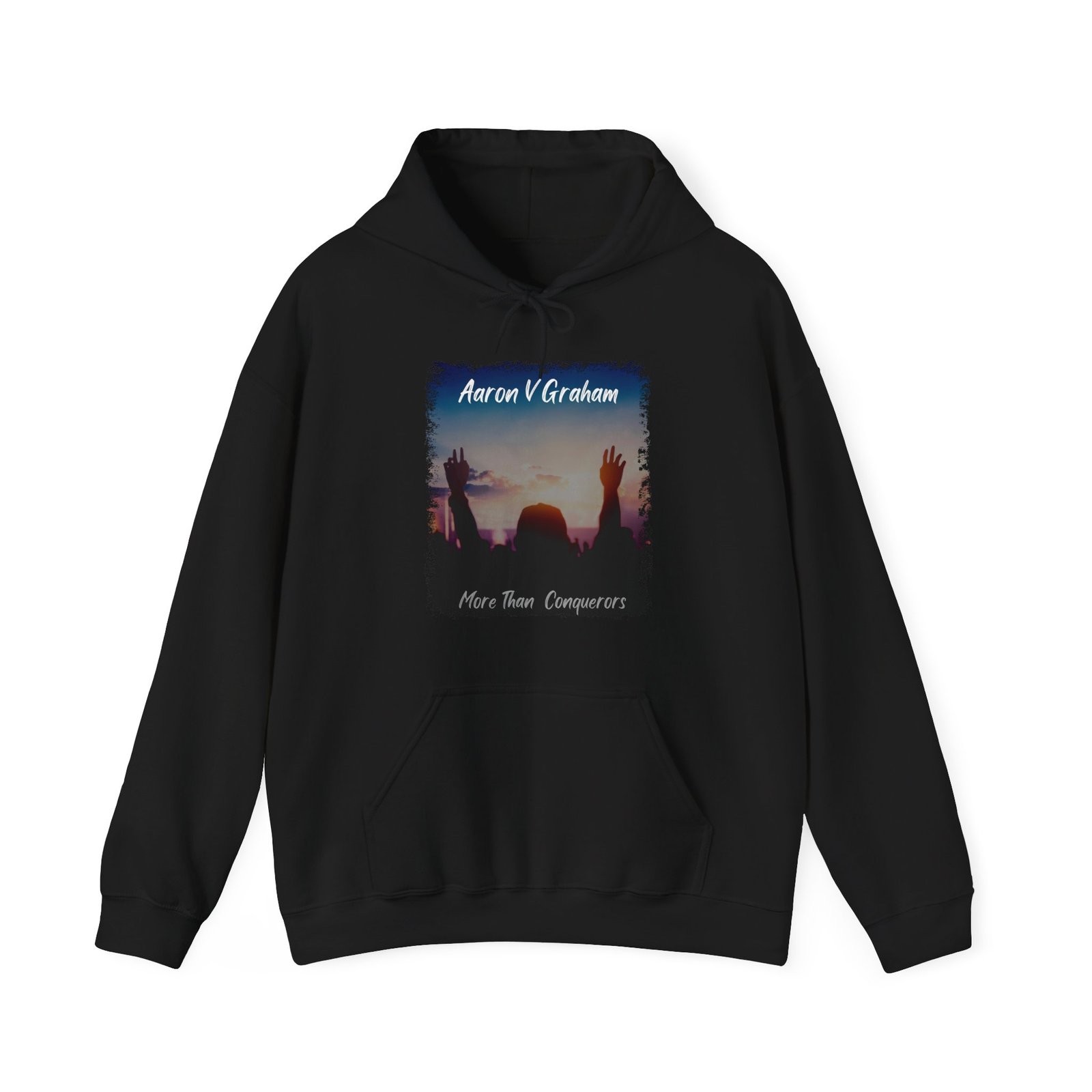 Aaron V Graham - More Than Conquerors Pullover Hooded Sweatshirt