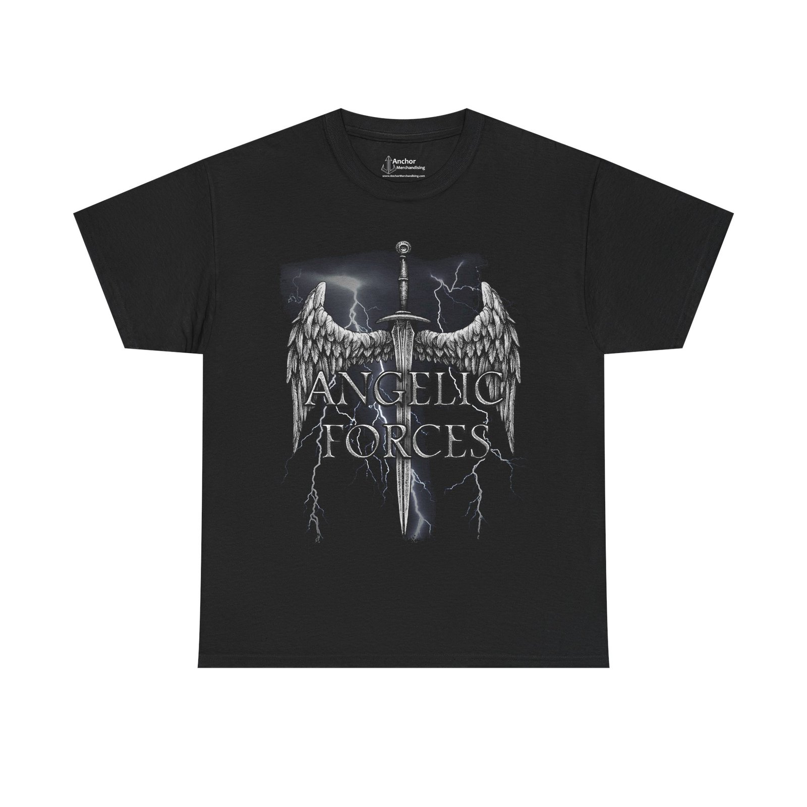 Angelic Forces Lightning Short Sleeve Tshirt