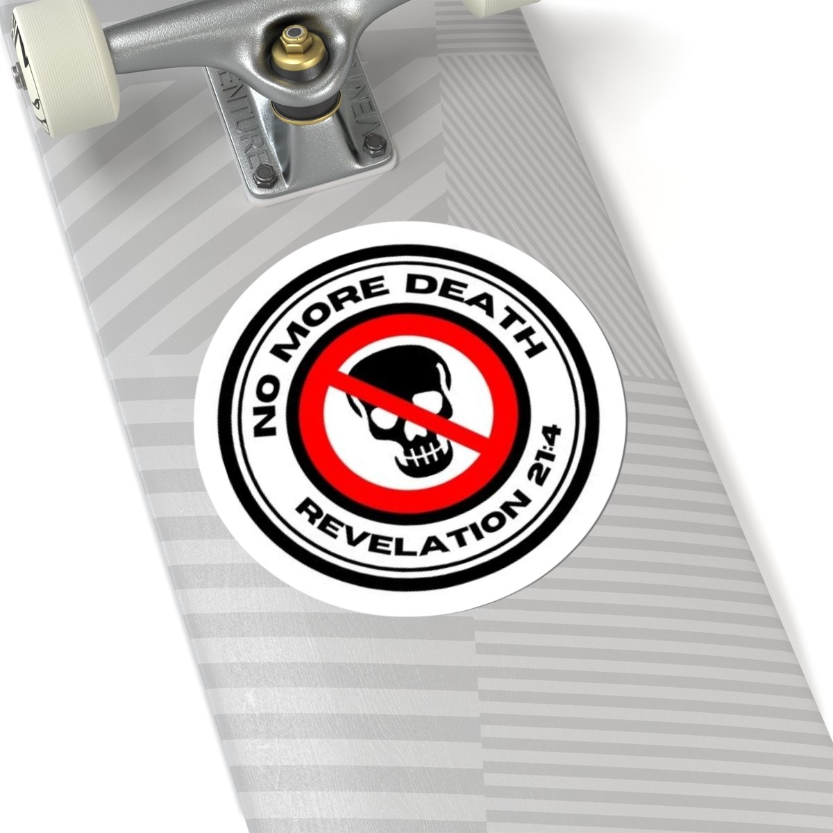 No More Death Logo Die Cut Stickers