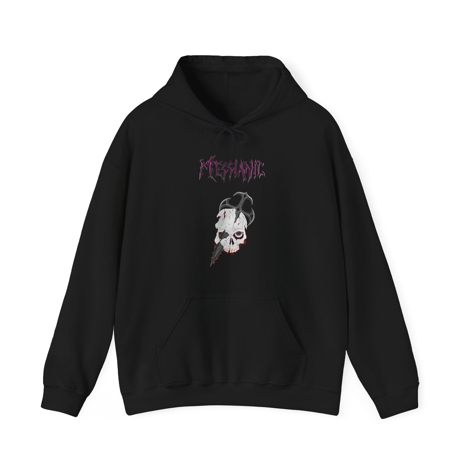 Messianic Skull Logo Pullover Hooded Sweatshirt (2-Sided)