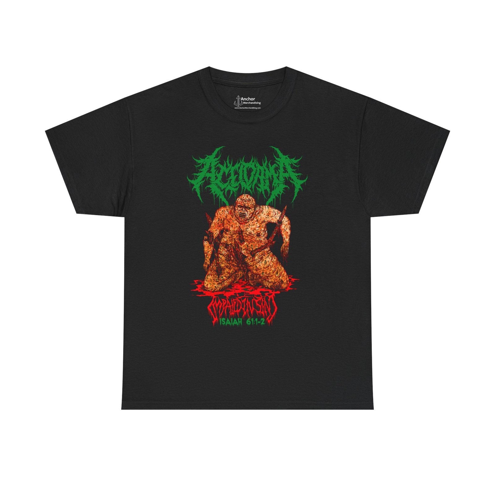 Aceldama - Impaled In Sin Short Sleeve T-shirt (2-Sided)