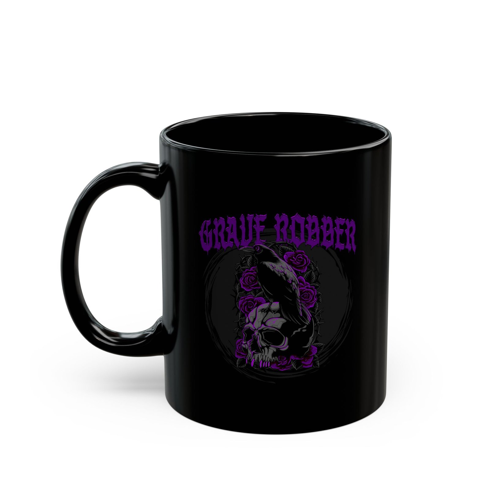 Grave Robber - Black Roses Black Mugs (11oz, 15oz)