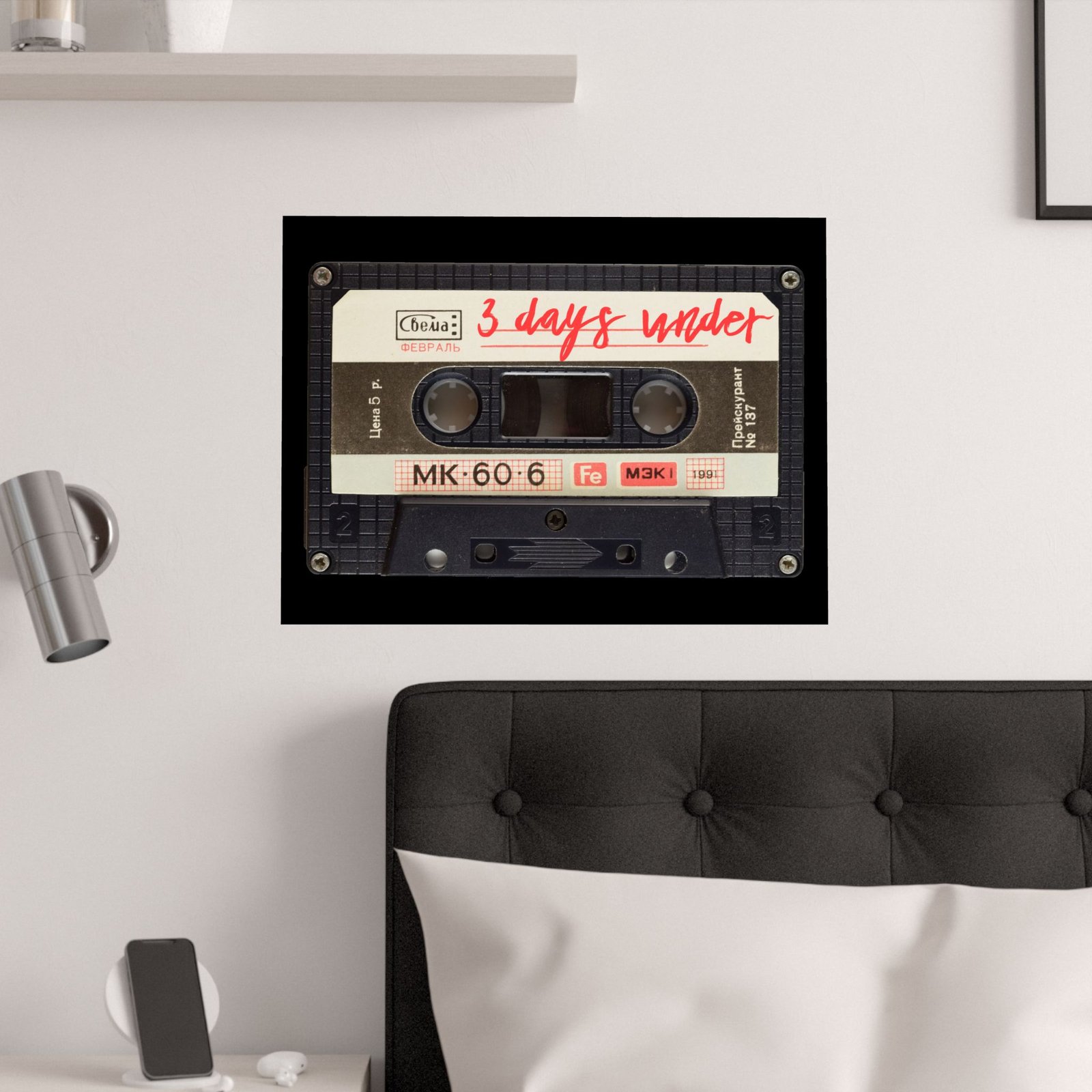 3 Days Under Cassette Poster Prints (210gsm) - Image 3