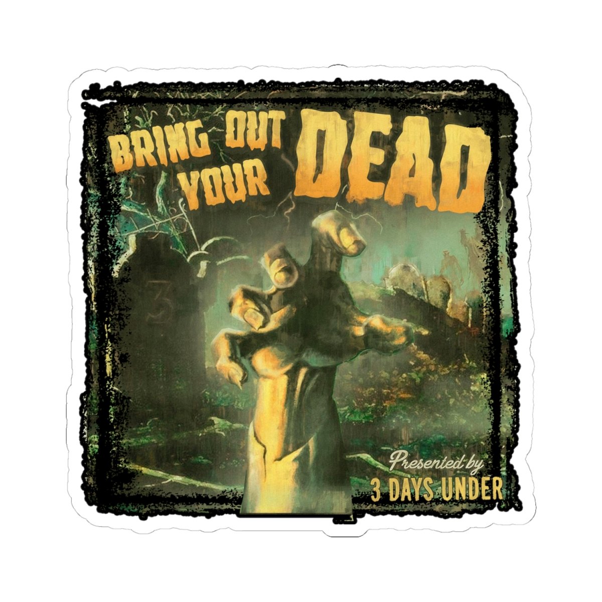 3 Days Under Logo Die Cut Stickers - Image 10