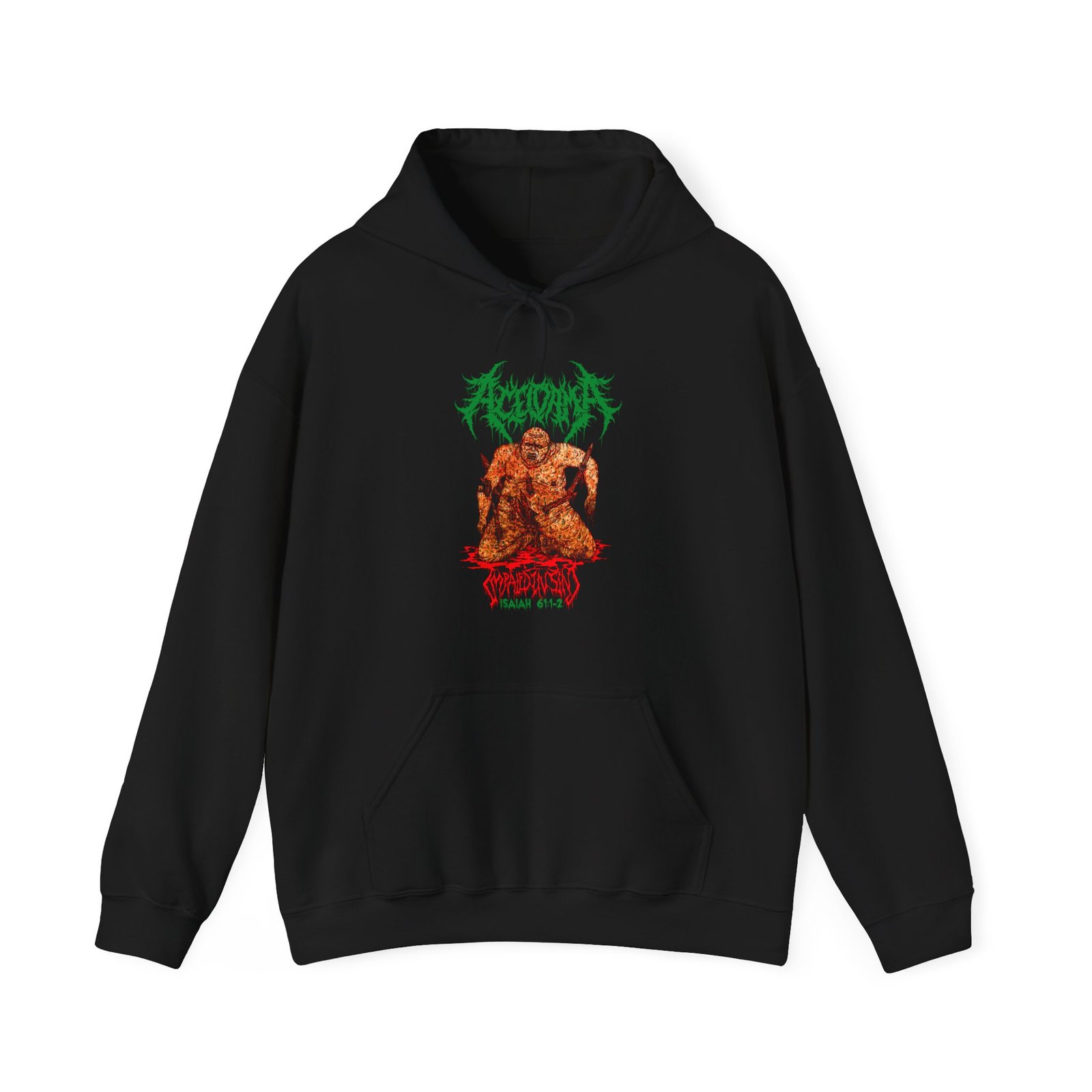 Aceldama - Impaled in Sin Pullover Hooded Sweatshirt (2-Sided)