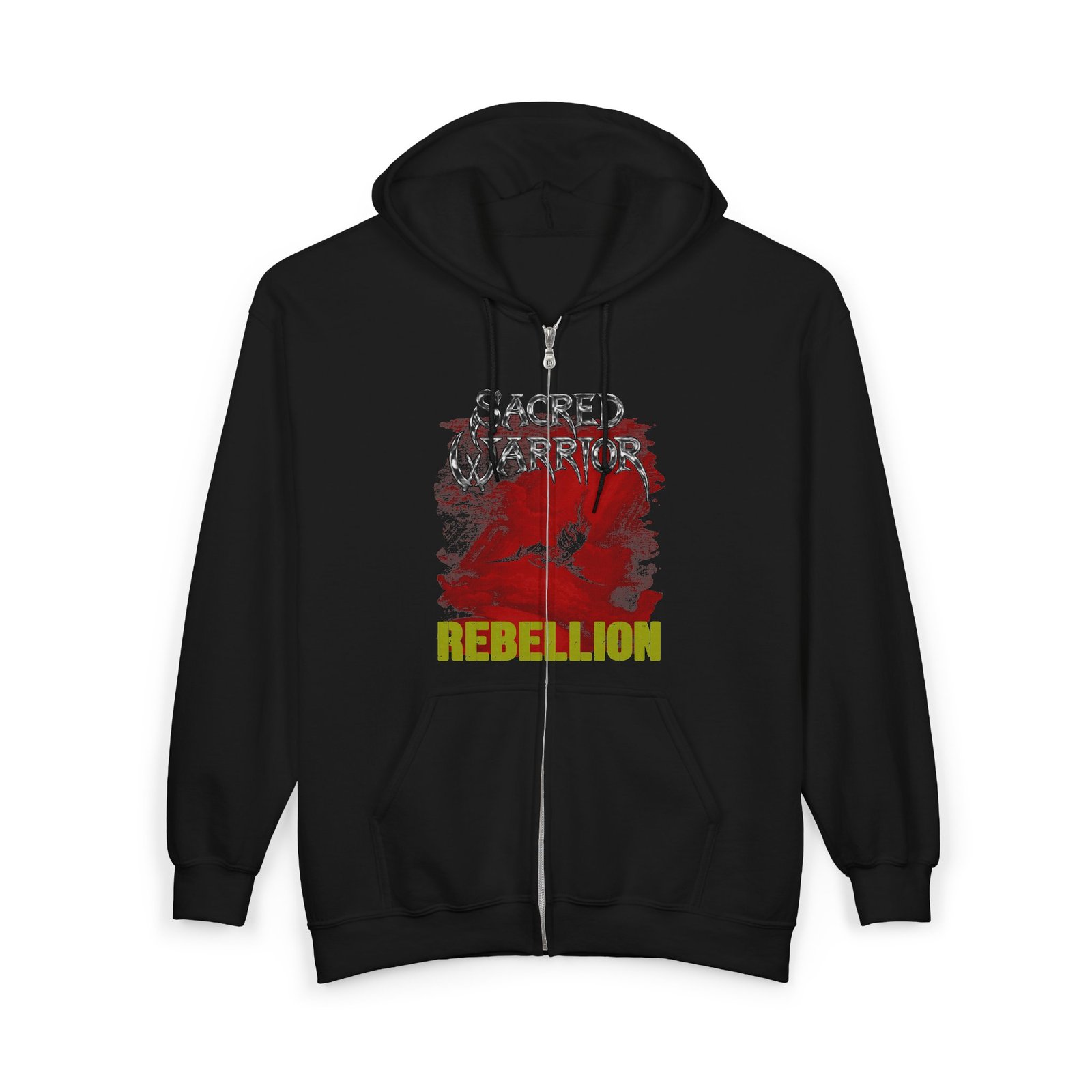 Sacred Warrior - Rebellion (2025) Full Zip Hooded Sweatshirt - Image 3