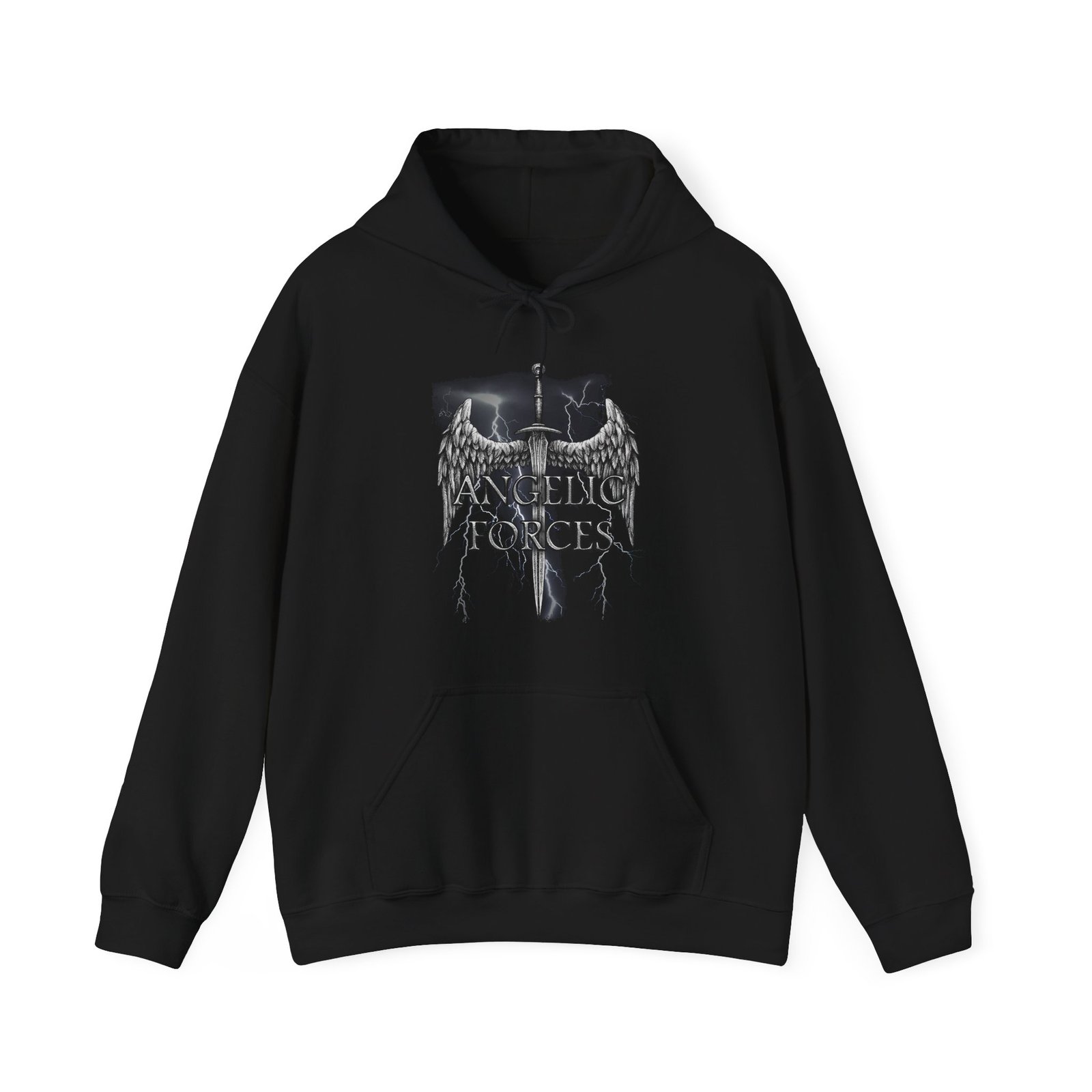Angelic Forces Lightning Pullover Hooded Sweatshirt
