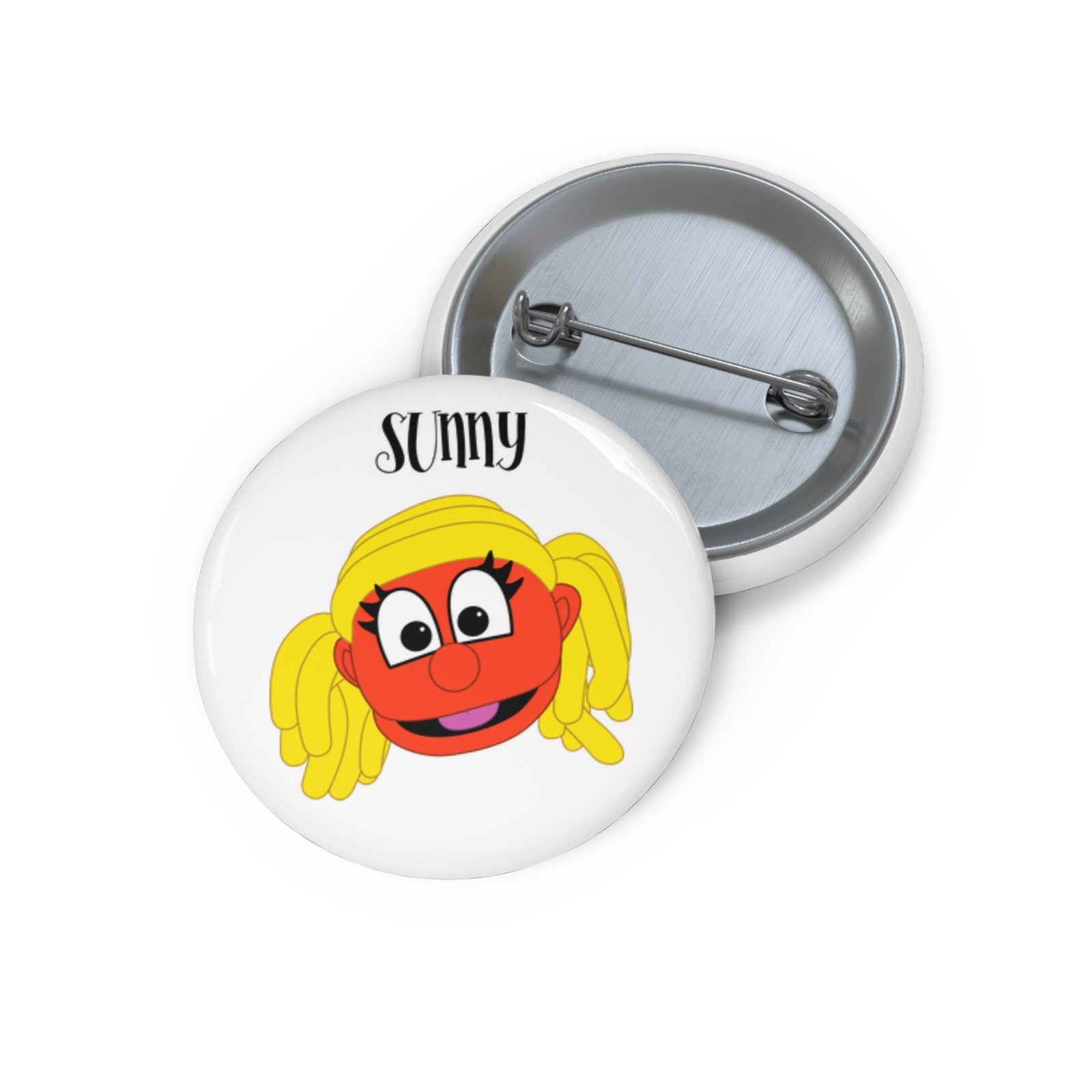 Dinx The Puppet - Sunny Pin Buttons