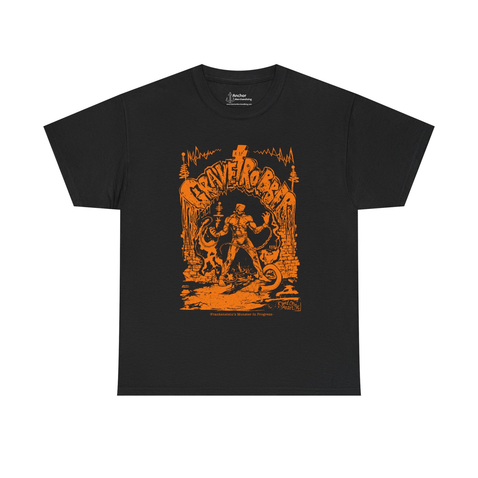 Grave Robber Monster In Progress (Limited Edition Orange) Short Sleeve Tshirt