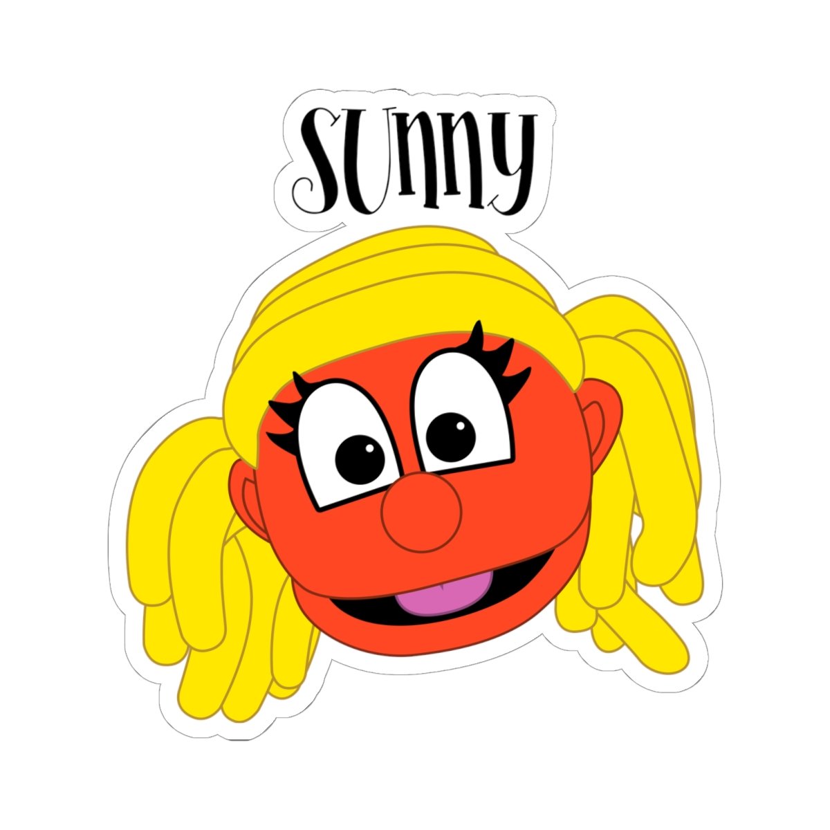 Dinx The Puppet - Sunny Die Cut Stickers - Image 2