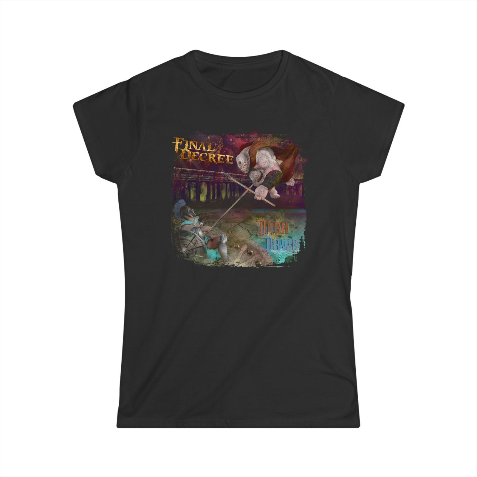 Final Decree - Dark Before The Dawn Women's Short Sleeve Tshirt (2-Sided)