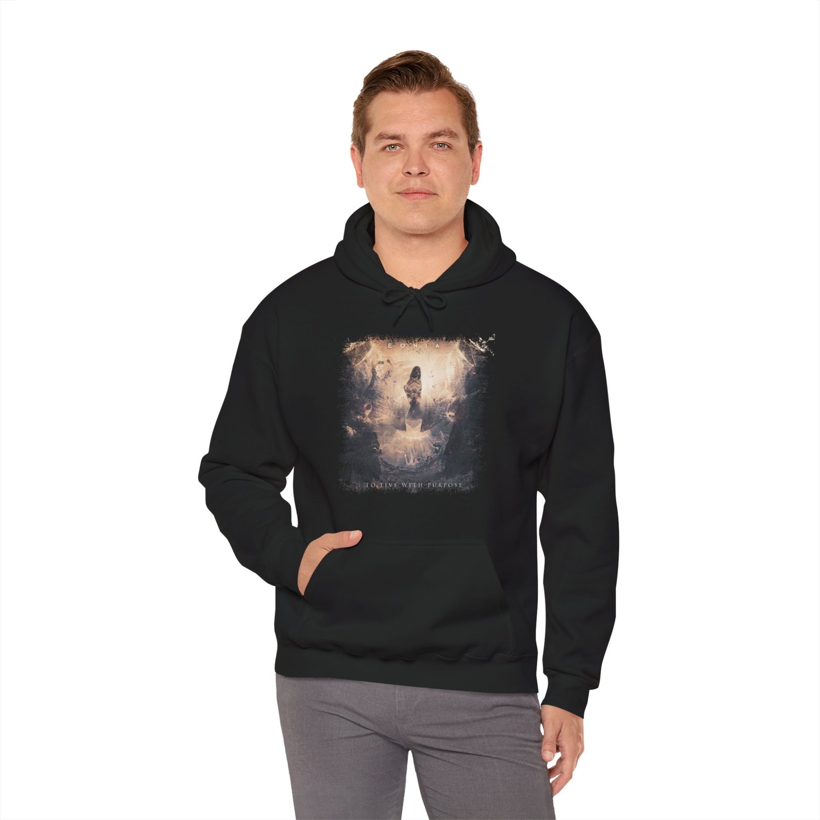 Eonia - To Live With Purpose (The Charon Collective) Pullover Hooded Sweatshirt - Image 6