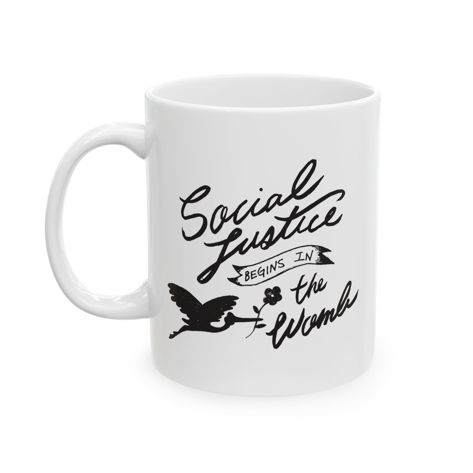 Rock For Life - Social Justice Ceramic Mug, (11oz, 15oz)