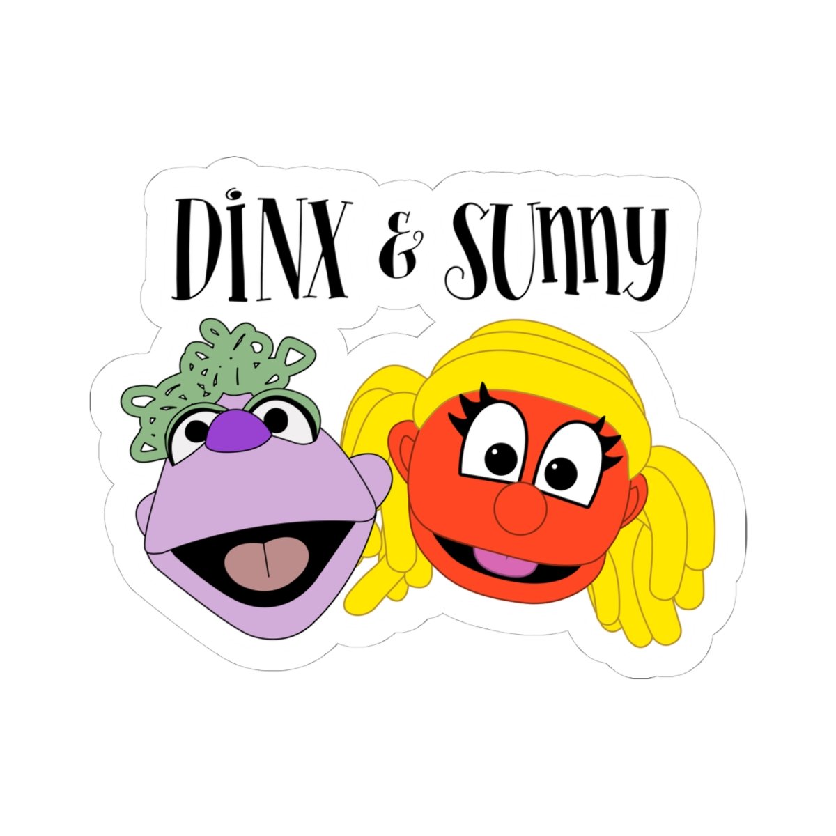 Dinx The Puppet - Dinx & Sunny Die Cut Stickers - Image 10