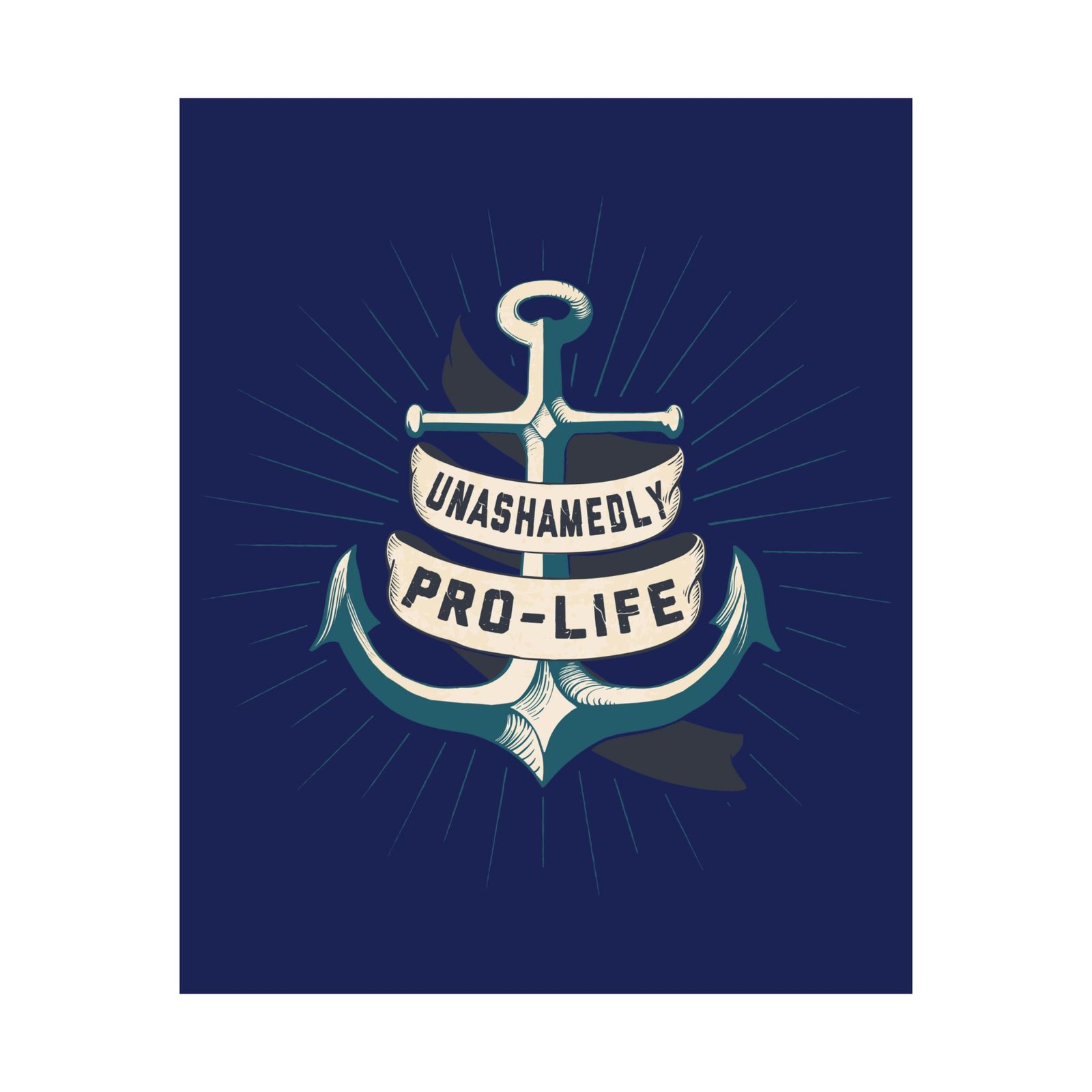 Rock For Life - Unashamedly Poster Prints (210gsm) (Blue)