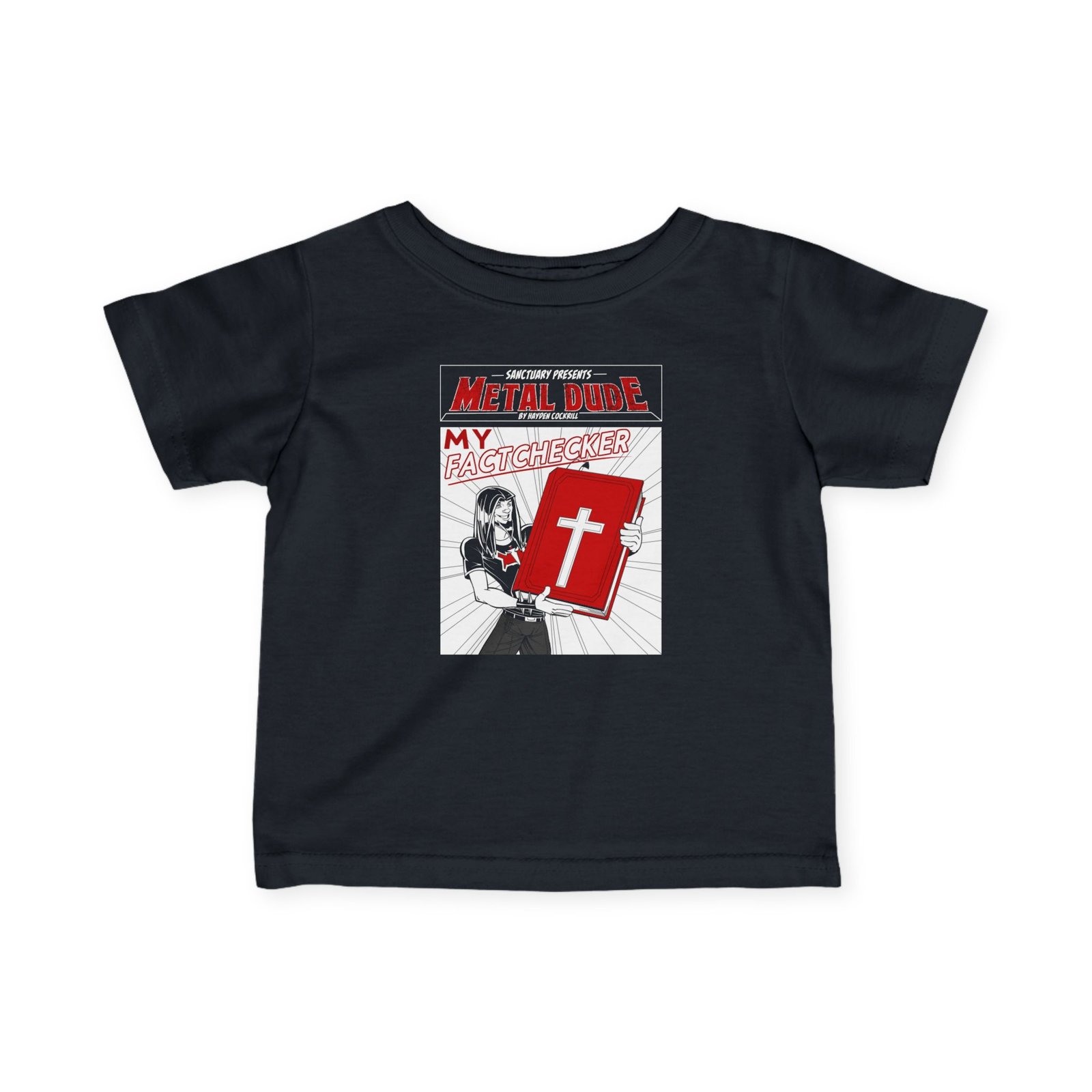 Sanctuary International - Metal Dude Fact Check Infant Short Sleeve Tshirt