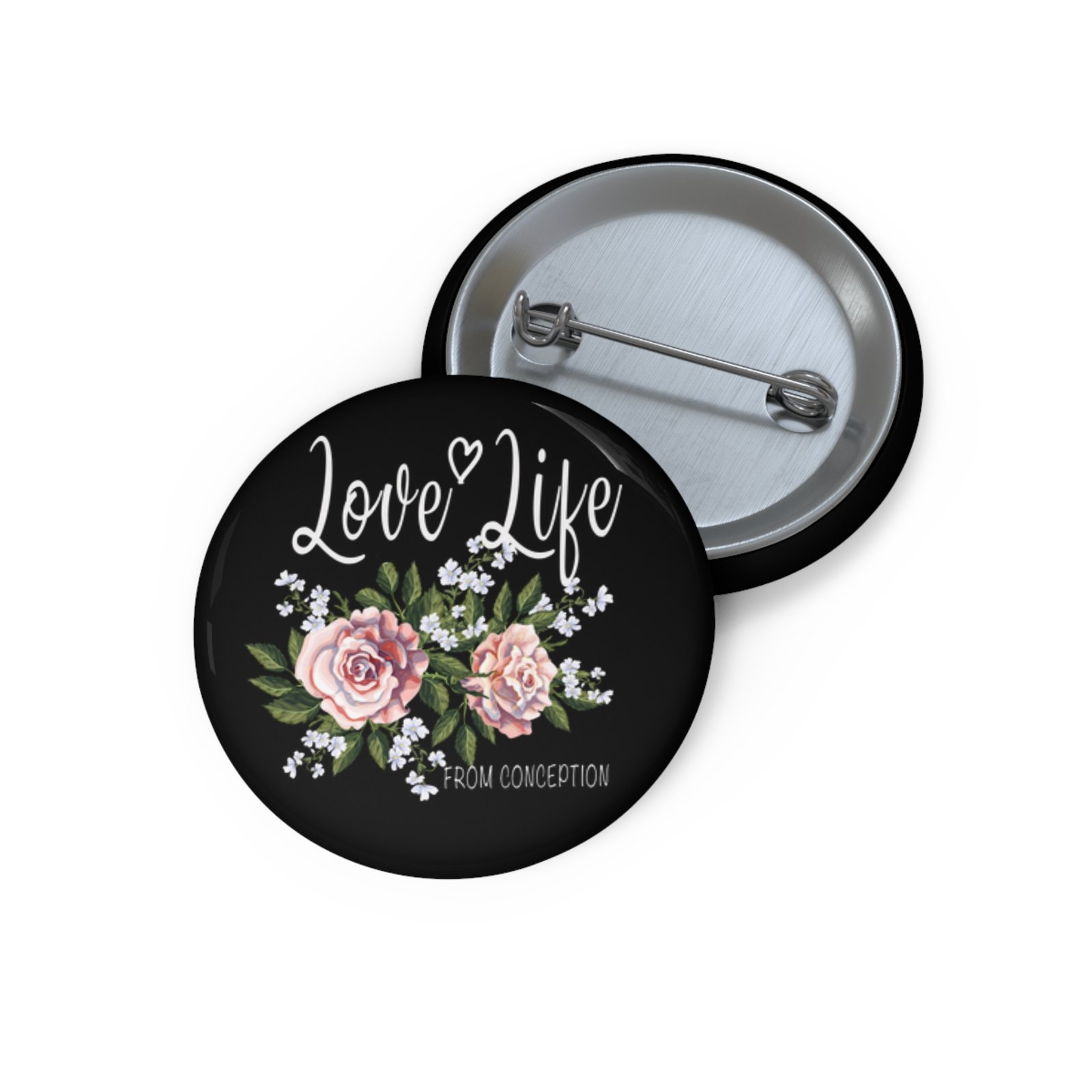 Rock For Life - Love Life Pin Buttons
