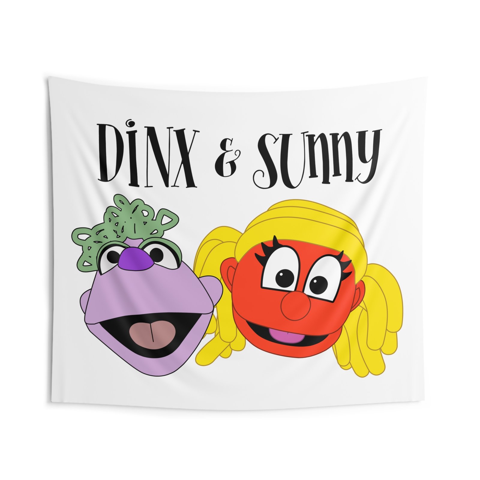 Dinx The Puppet - Dinx & Sunny Indoor Wall Tapestries