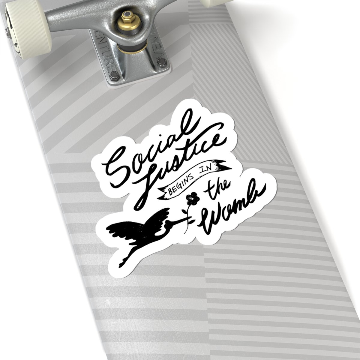 Rock For Life - Social Justice Die Cut Stickers (Black)