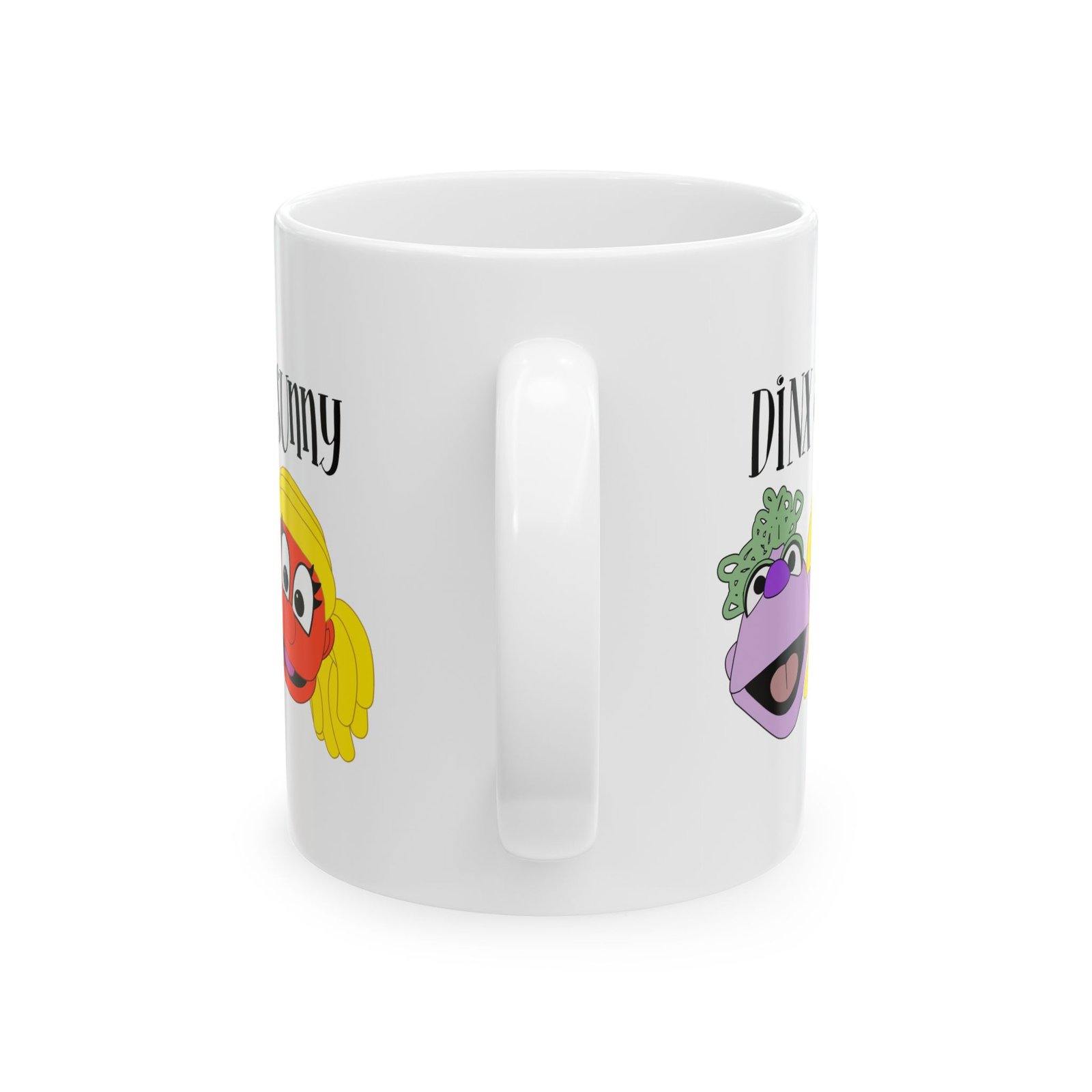 Dinx The Puppet - Dinx & Sunny Ceramic Mug, (11oz, 15oz) - Image 3