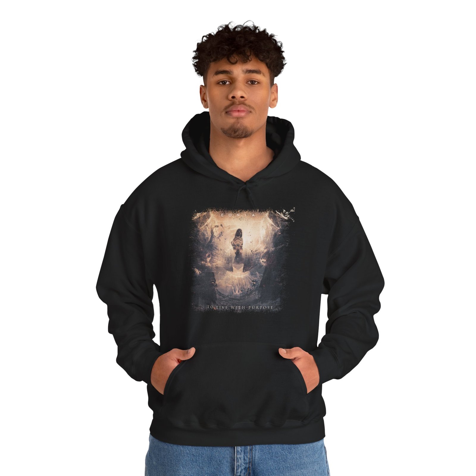 Eonia - To Live With Purpose (The Charon Collective) Pullover Hooded Sweatshirt - Image 4