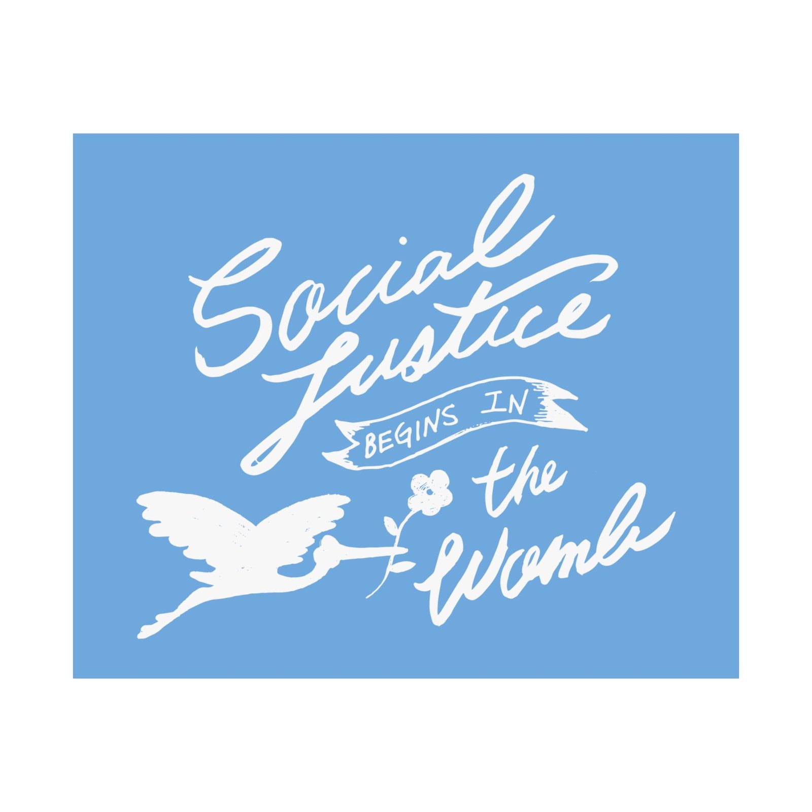 Rock For Life - Social Justice Poster Prints (210gsm) (Blue)