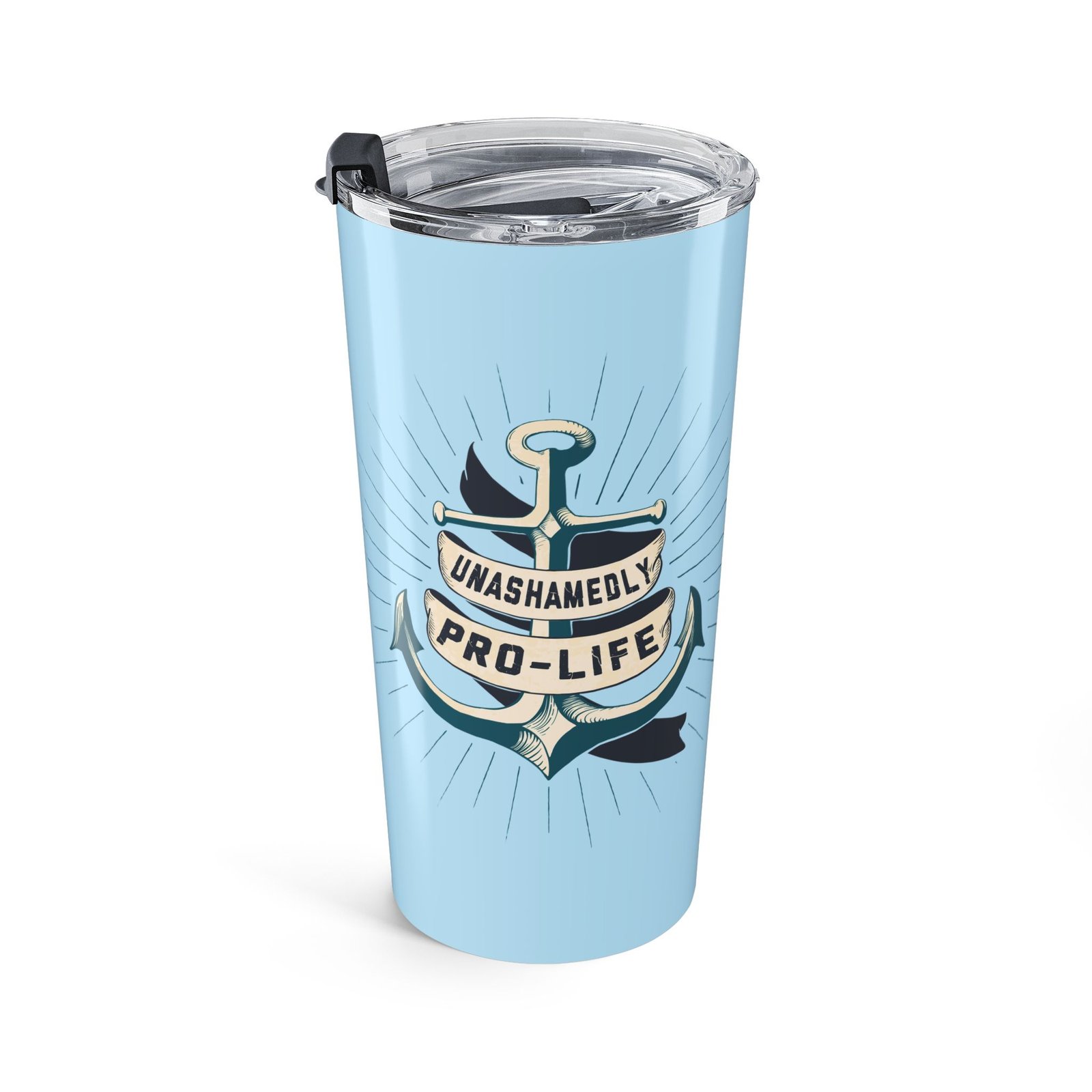 Rock For Life - Unashamedly 20oz Stainless Steel Tumbler (Light Blue)