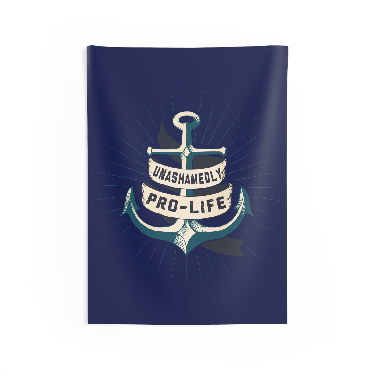 Rock For Life - Unashamedly Indoor Wall Tapestries (Blue)