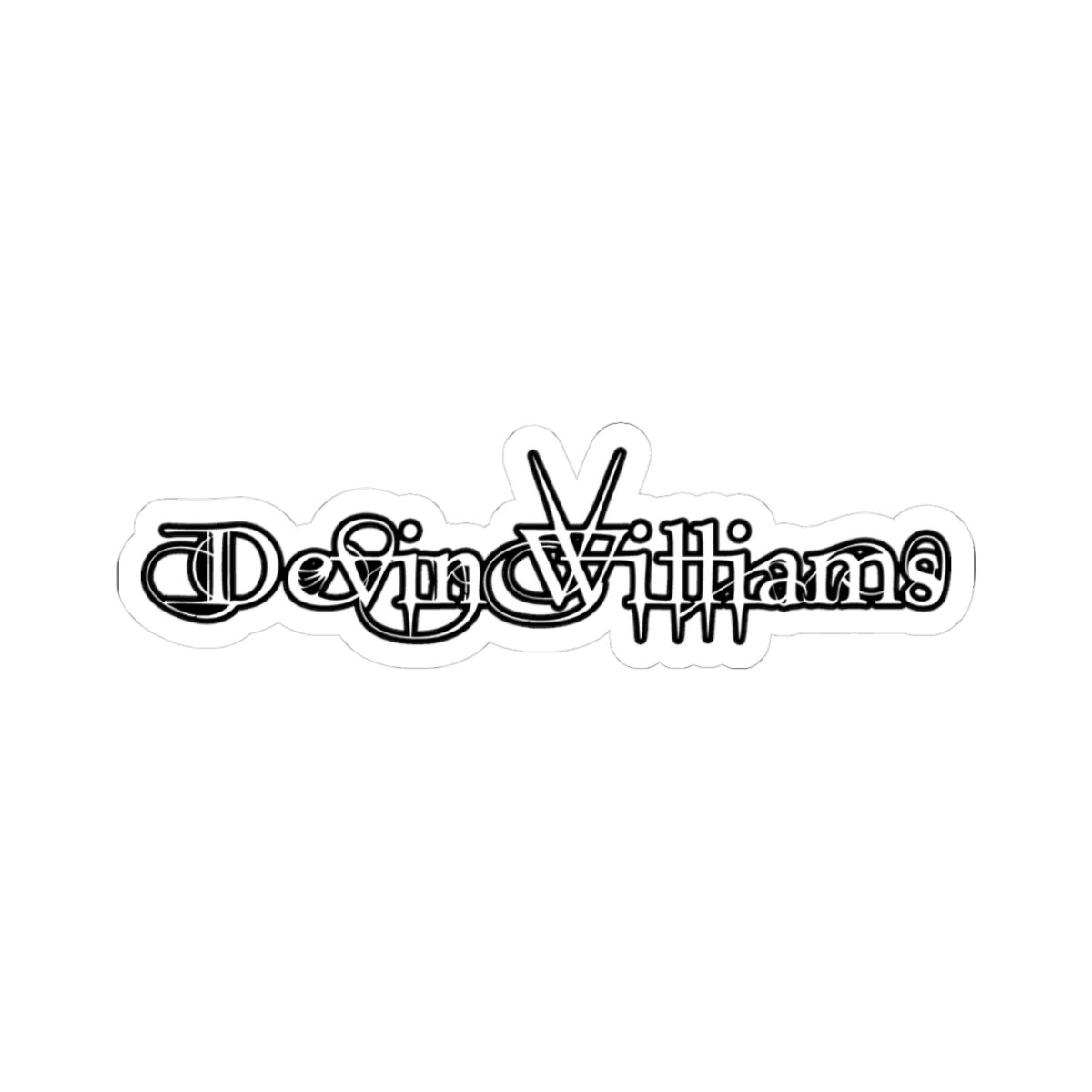 Devin Williams Logo Die Cut Stickers - Image 7
