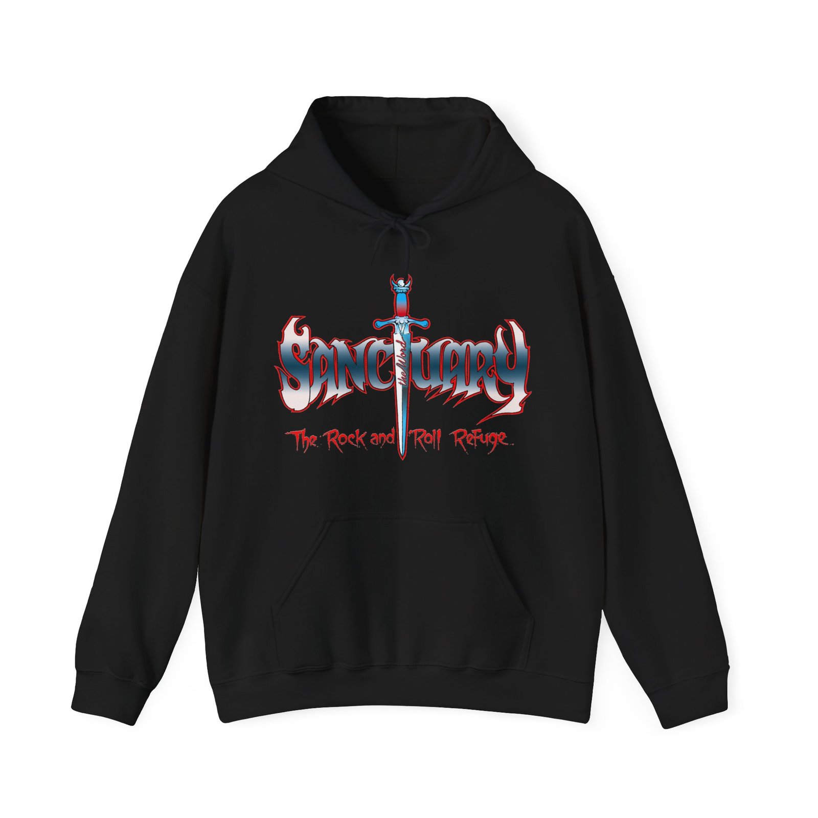 Sanctuary International Classic Logo Pullover Hooded Sweatshirt