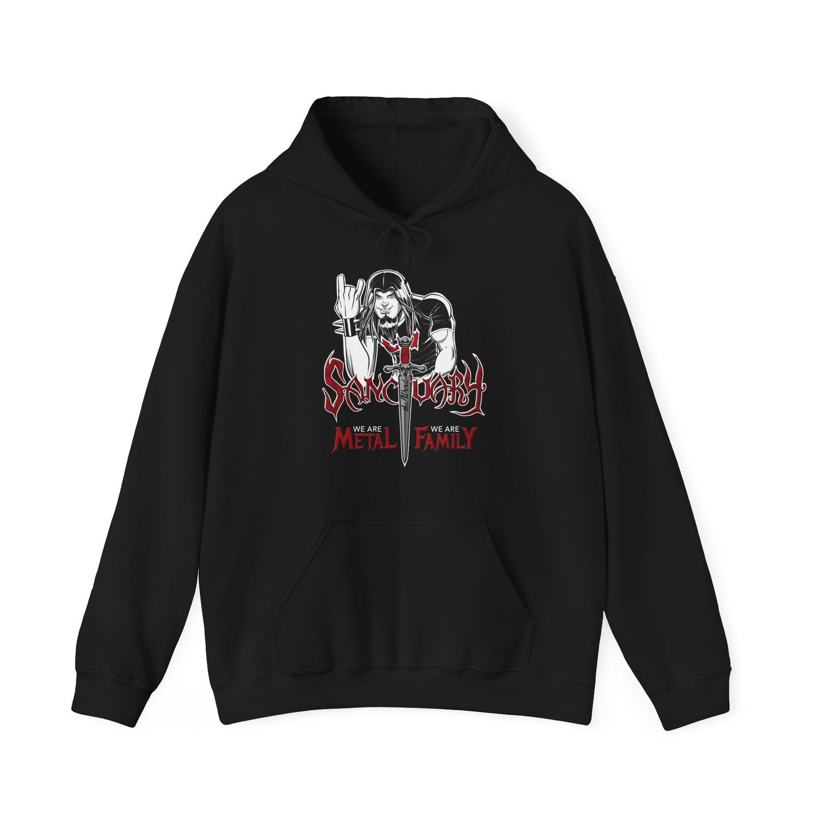 Sanctuary International - Metal Dude Sanctuary Family Pullover Hooded Sweatshirt