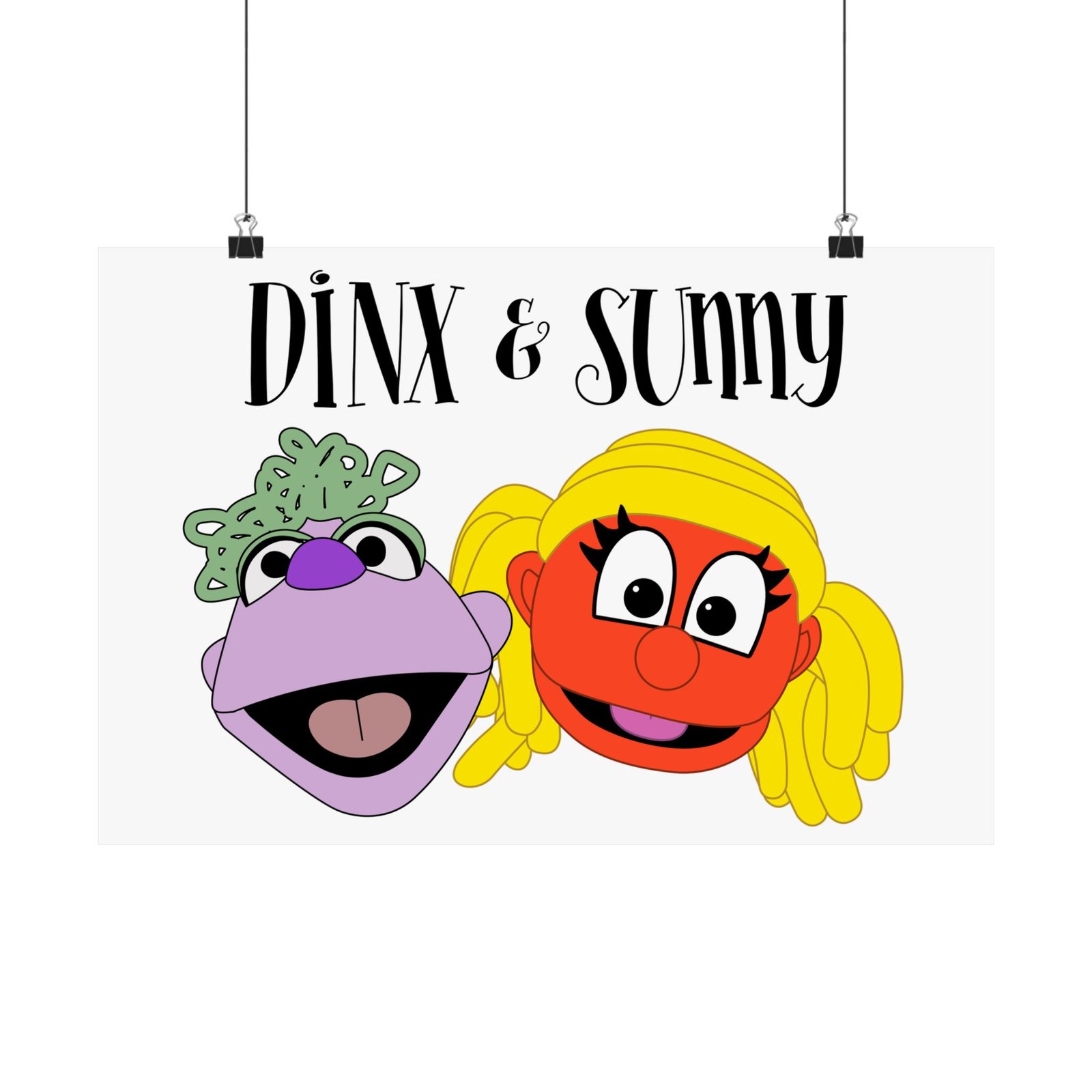 Dinx The Puppet - Dinx & Sunny Poster Prints (210gsm) - Image 2